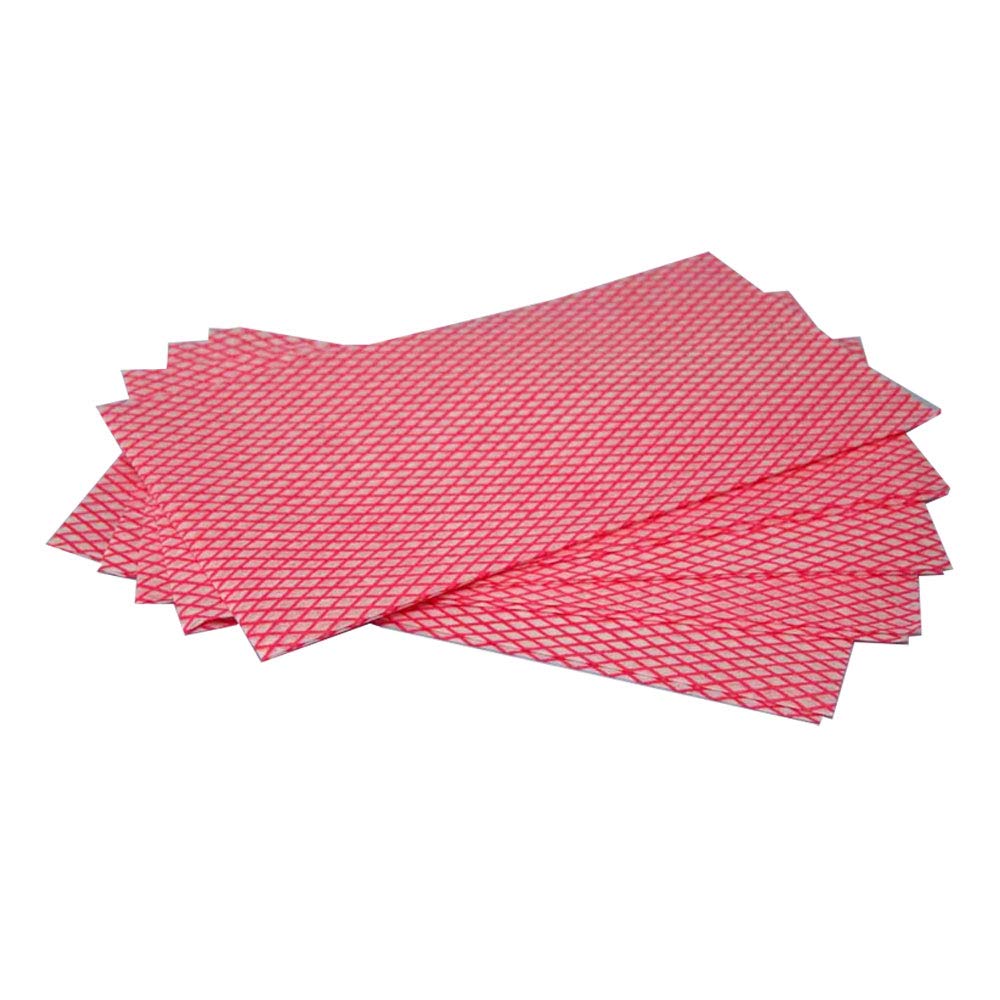 Janitorial Red Janit-X Multi Purpose 35Gsm Non Woven Colou Cleaning Cloths 50 Per Pack