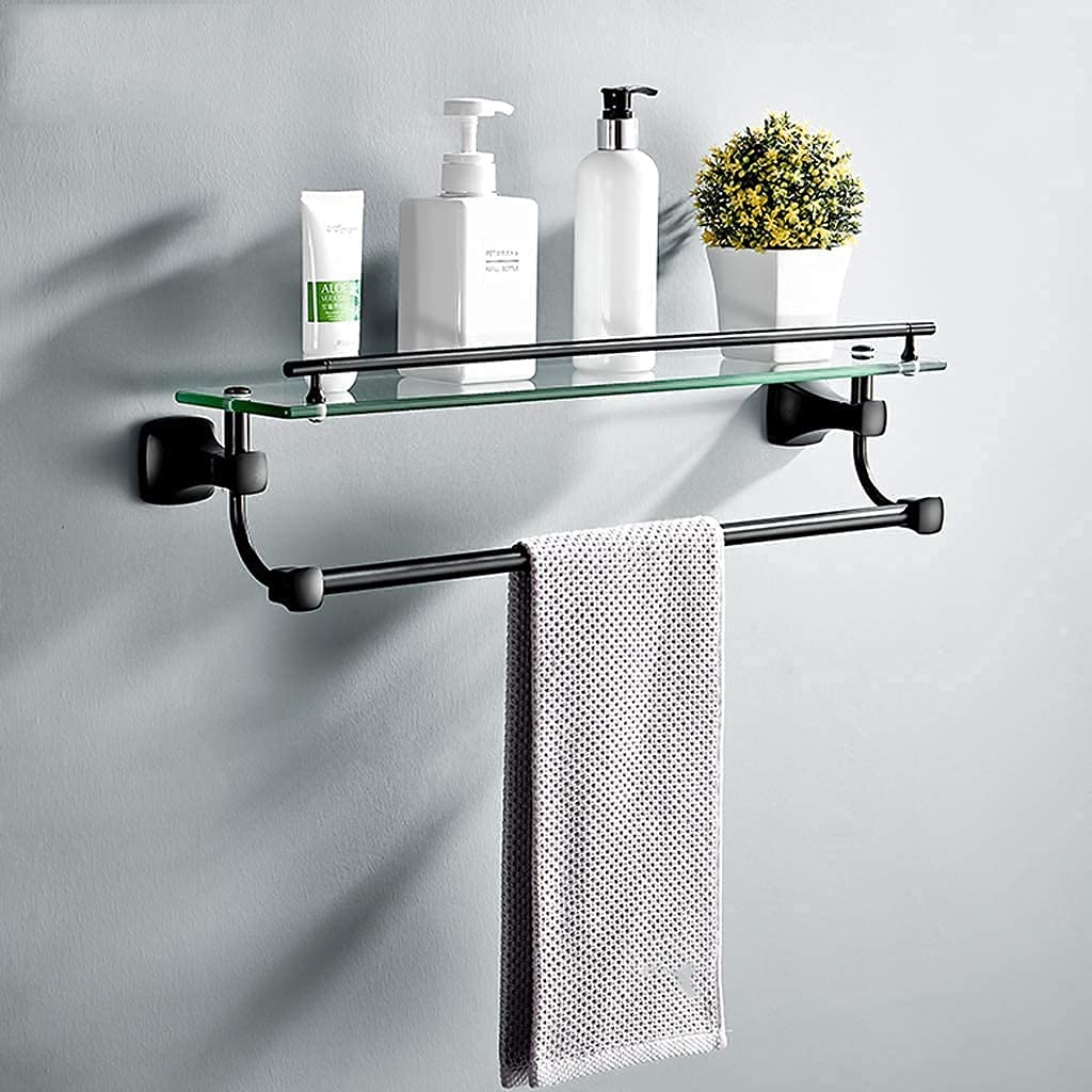 Uchwyt na ręczniki ścienne ze stali nierdzewnej, Ręcznik Ręcznik Rack Wieszak na ręczniki - Ręcznik Schowek Półka Półka łazienkowa Wieszak wieży (Size : 50cm)