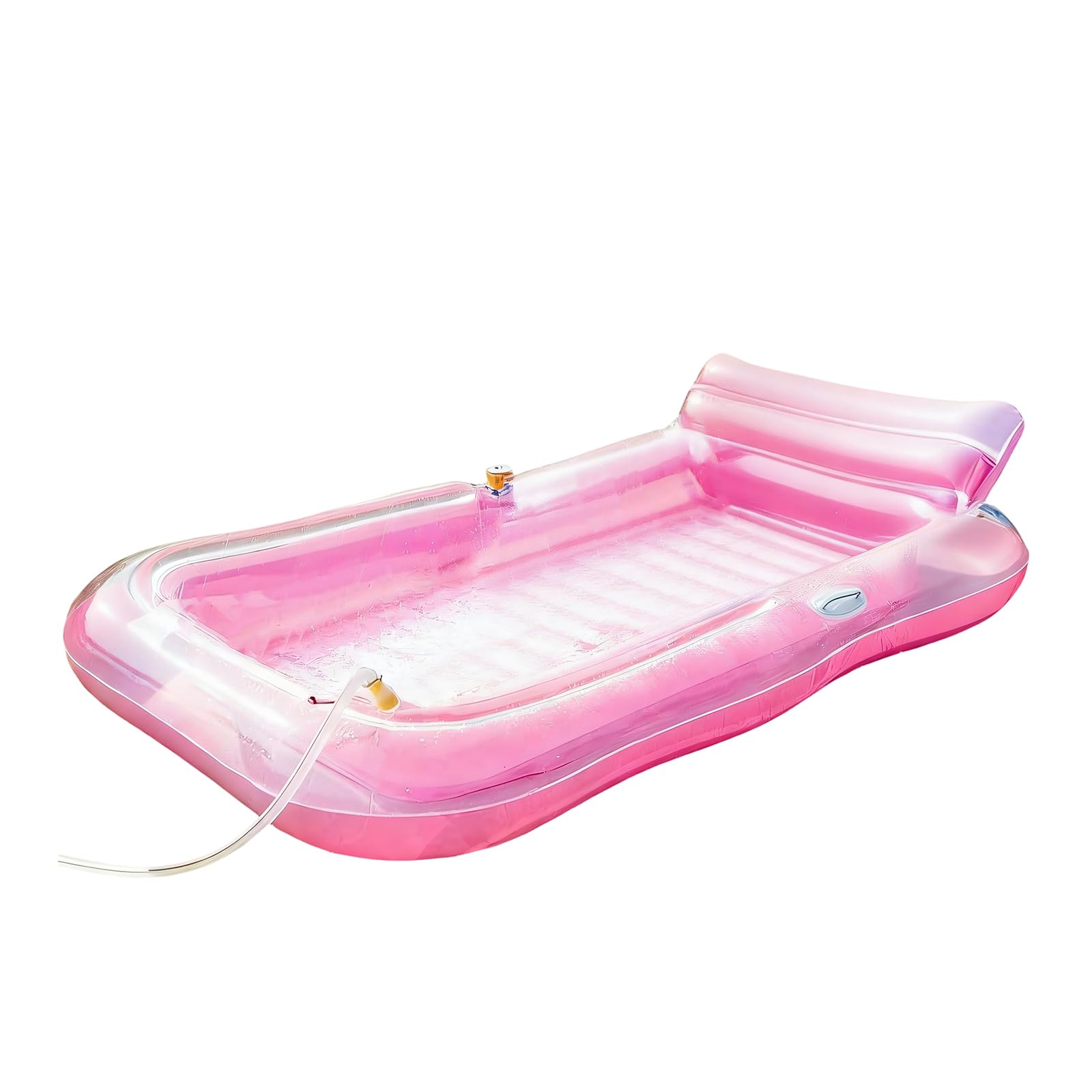 Transat gonflable avec design d'eau pour le confort par temps chaud pendant les bains de soleil en plein air Tapis flottant en PVC