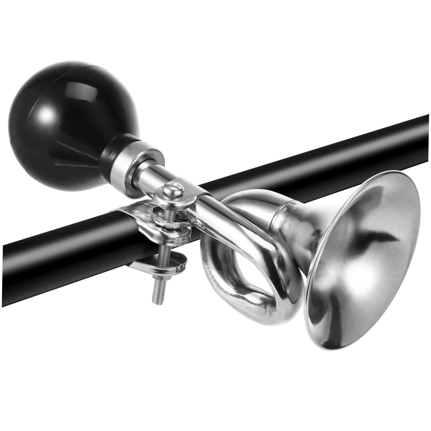 Abaodam Sonnette de vélo klaxon de clairon de vélo poignée klaxon Fort pour vélo honker Sonnerie de vélo Adultes Bike Horn Alarm klaxon d'accessoires de vélo Silver