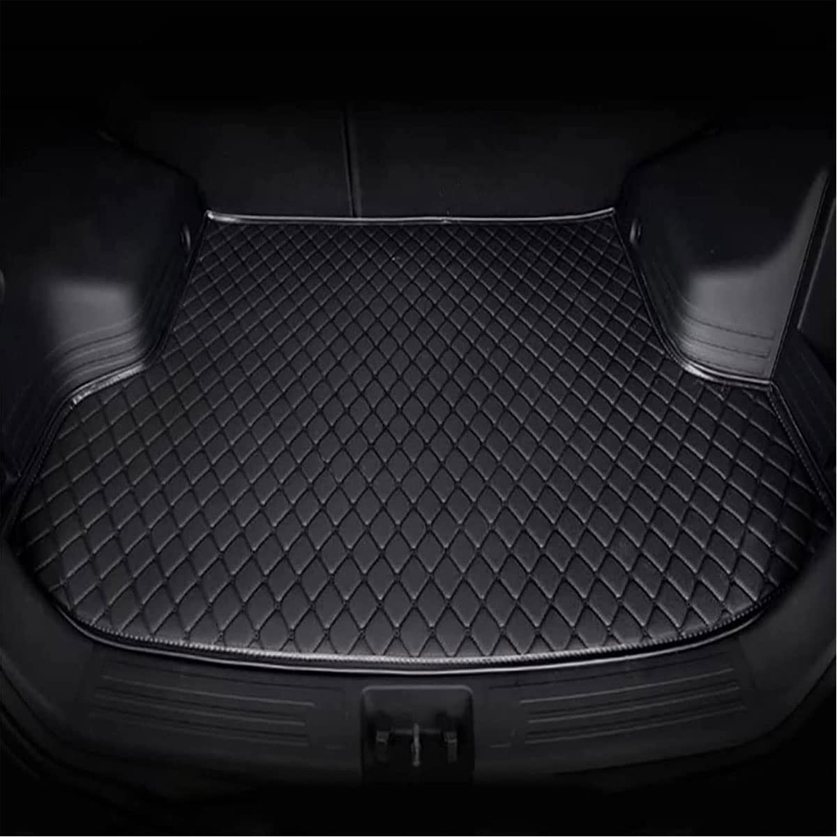 Tapis de coffre Range Rover Velar 2020-2022 RWRAPS antidérapant en cuir noir