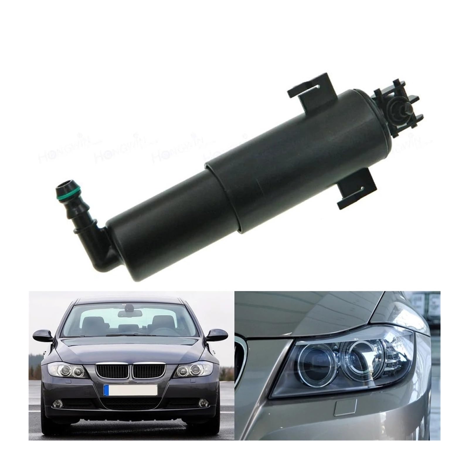 Boquilla lavafaros, apta for Serie 3 E90 E90 LCI E91 E91 LCI E92 E93 2006-2012 61677179311 Limpieza izquierda derecha Limpiador de faros en spray(SET)