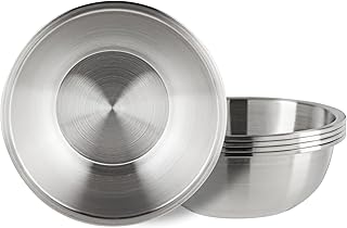 1.2 Qt Stainless Steel Mixing Bowls for Kitchen, Baking, Cooking Prep (5 Piece Set)