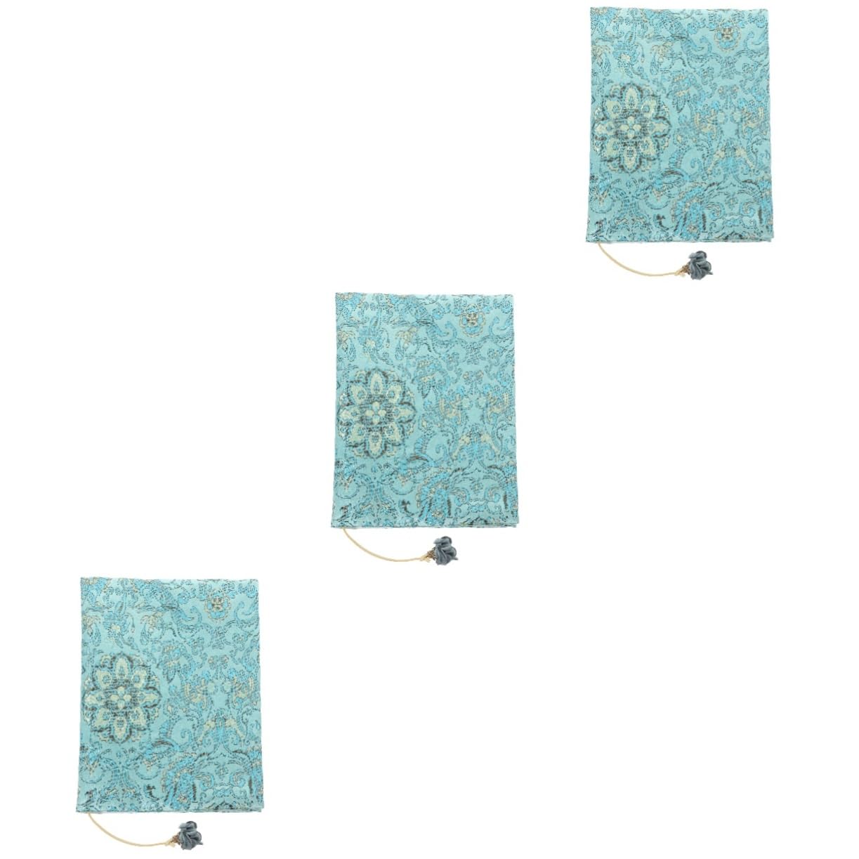jojofuny Lot De 3 Housses De Protection En Tissu Pour Livres De Poche Vert Clair