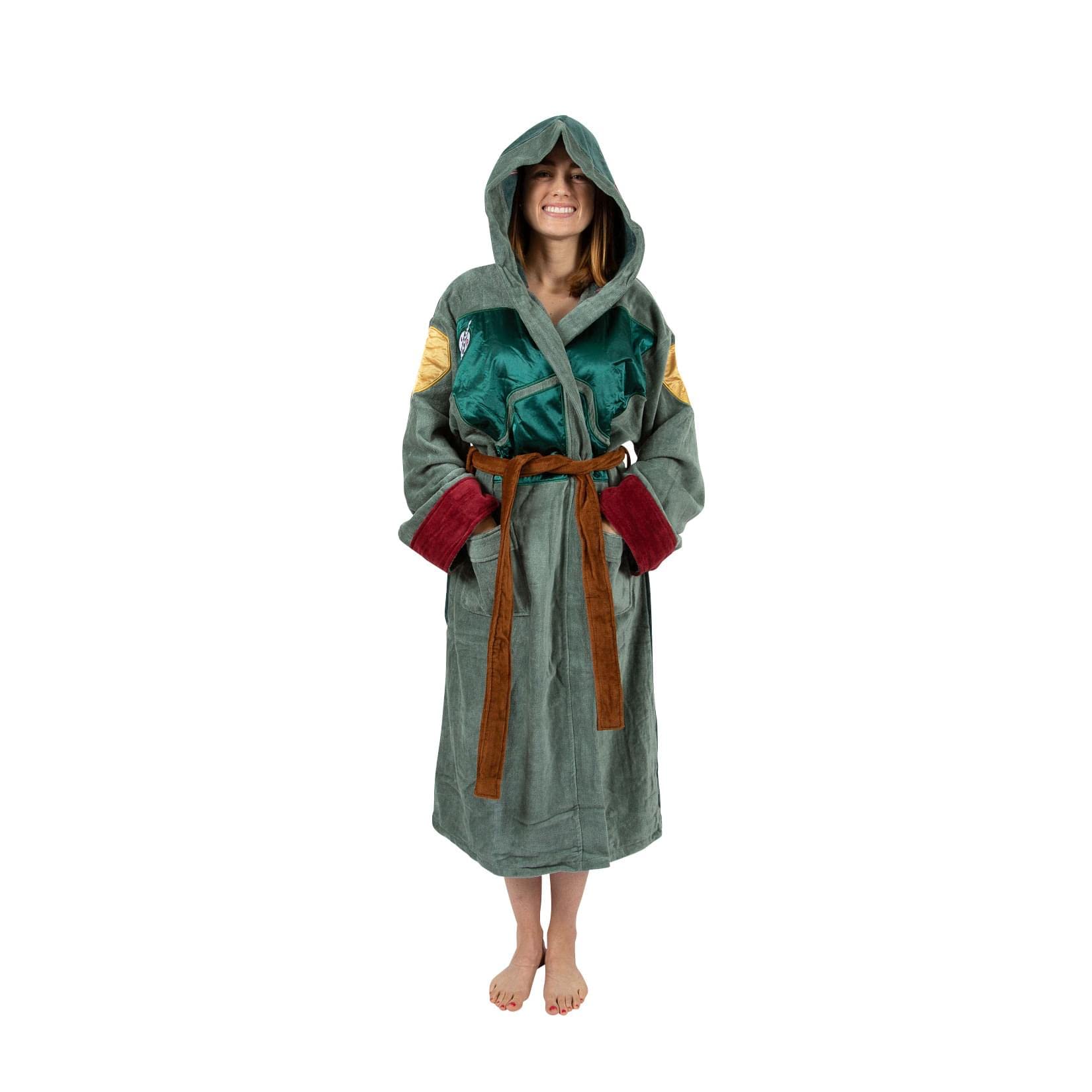 Star Wars Grey Boba Fett Adult Bathrobe