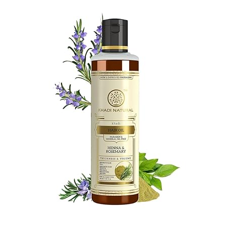 Khadi Natural Rosemary & Henna Hair Oil, Natural Oil Khadi Natural Rosemary & Henna Hair Oil, Natural Oil