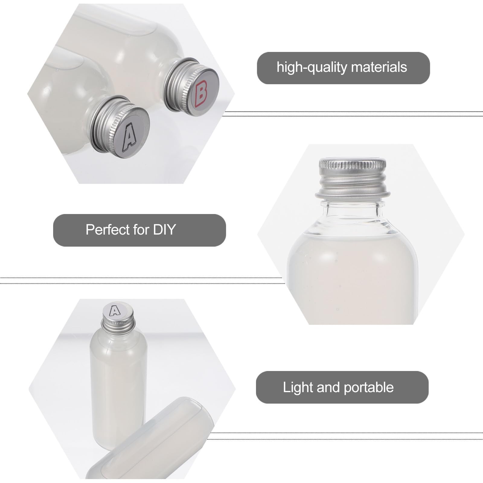 Silicona Líquida Translúcida para Moldes Diy, Mezcla Fácil, Botella