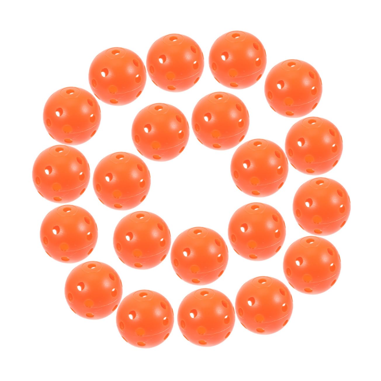 KOMBIUDA Sports Hole Balls 25pcs Light Portable Golf Practice Balls for Indoor/Outdoor