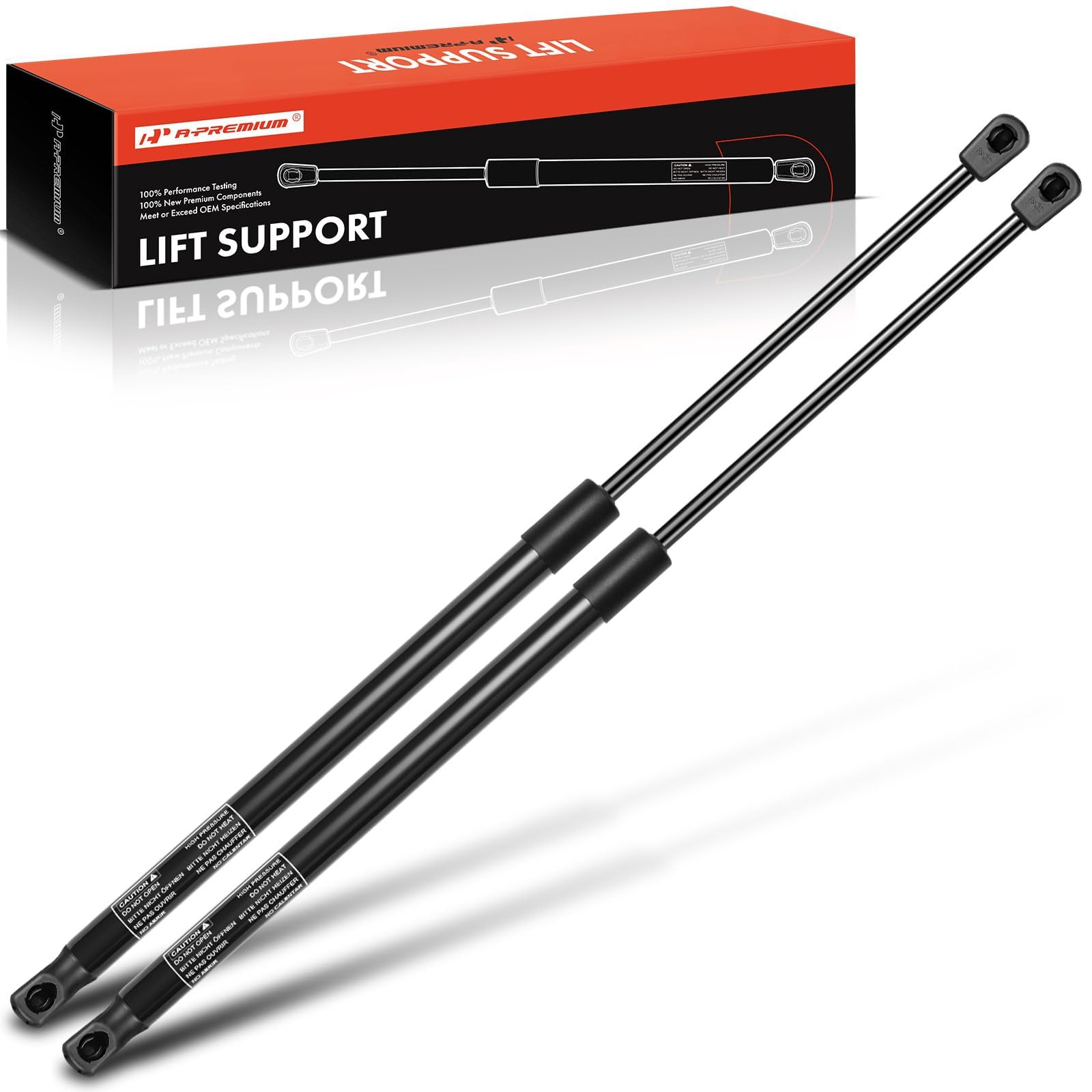 A-Premium Rear Tailgate Lift Supports Shock Struts Compatible with Select Mini Models - Cooper 2015-2021 - Replace# 51247300845, 51247318896 (2-PC Set)