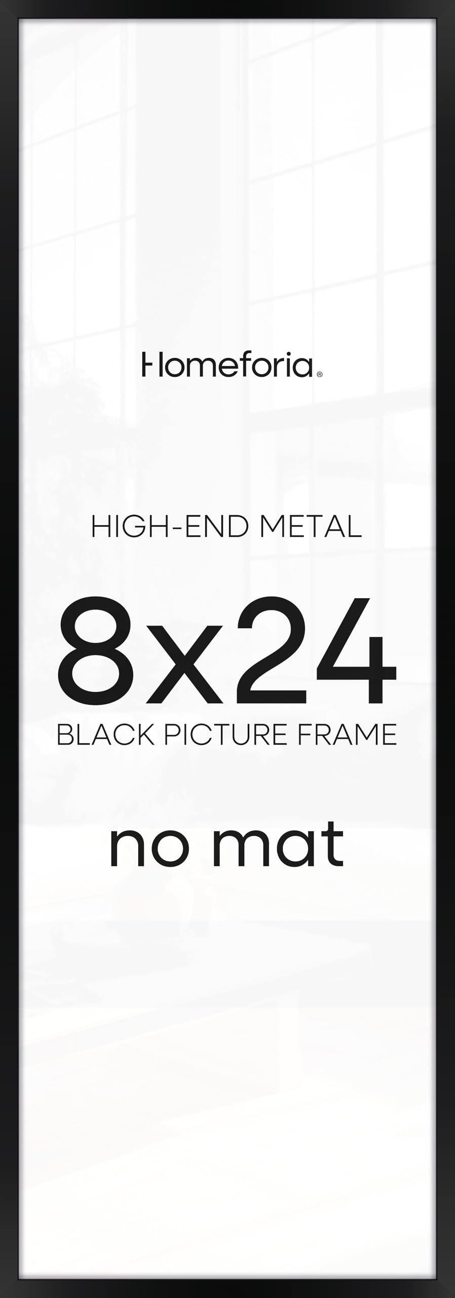 Homeforia 8x24 Black Panoramic Frame