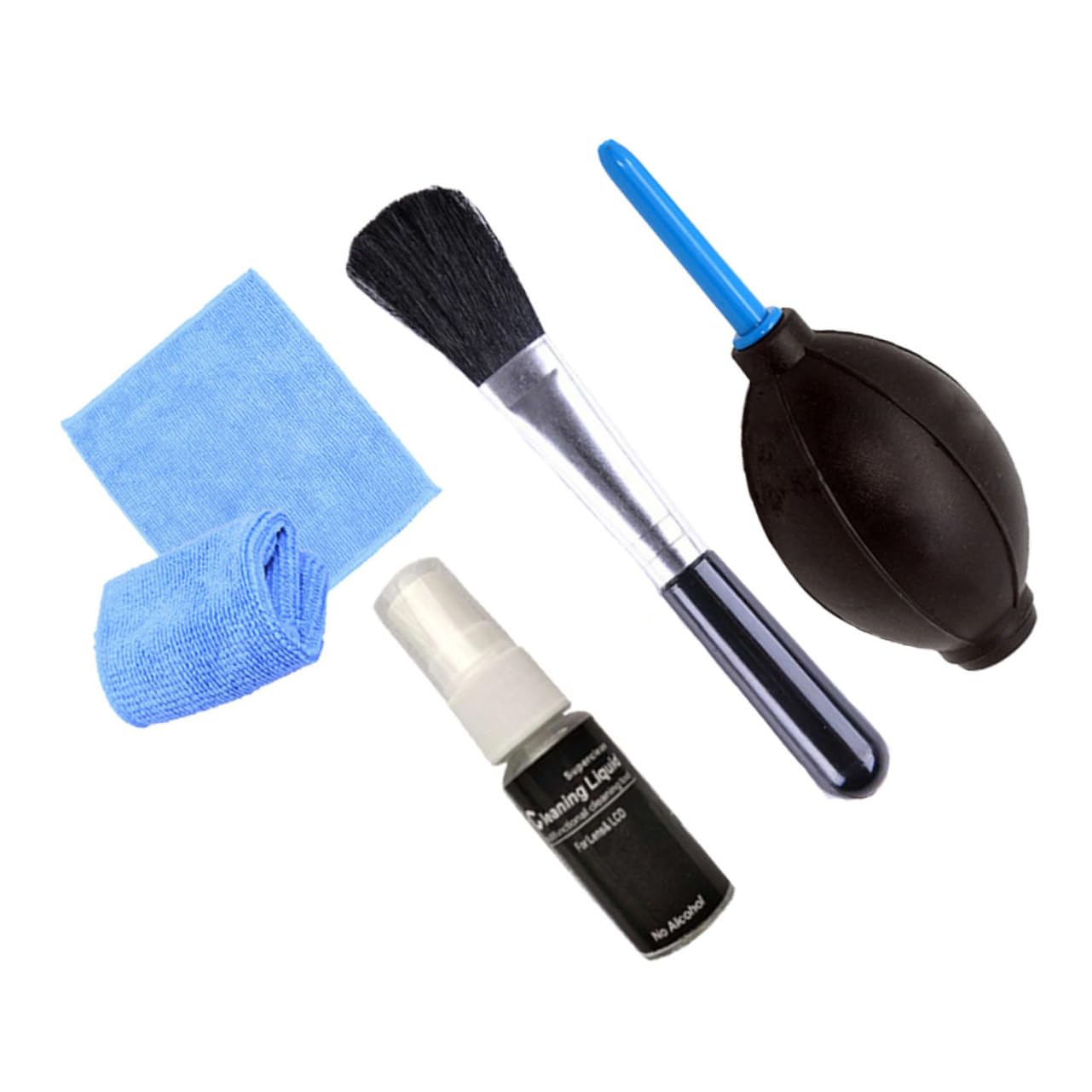 DOITOOL 4pcs Screen Cleaning Kit Dust Cleaner Screen Spray Desktop Cleaning Kit Cleaning Products Computer Cleaner Computer Screen Wipes Laptop Home Cleaning Brush Black