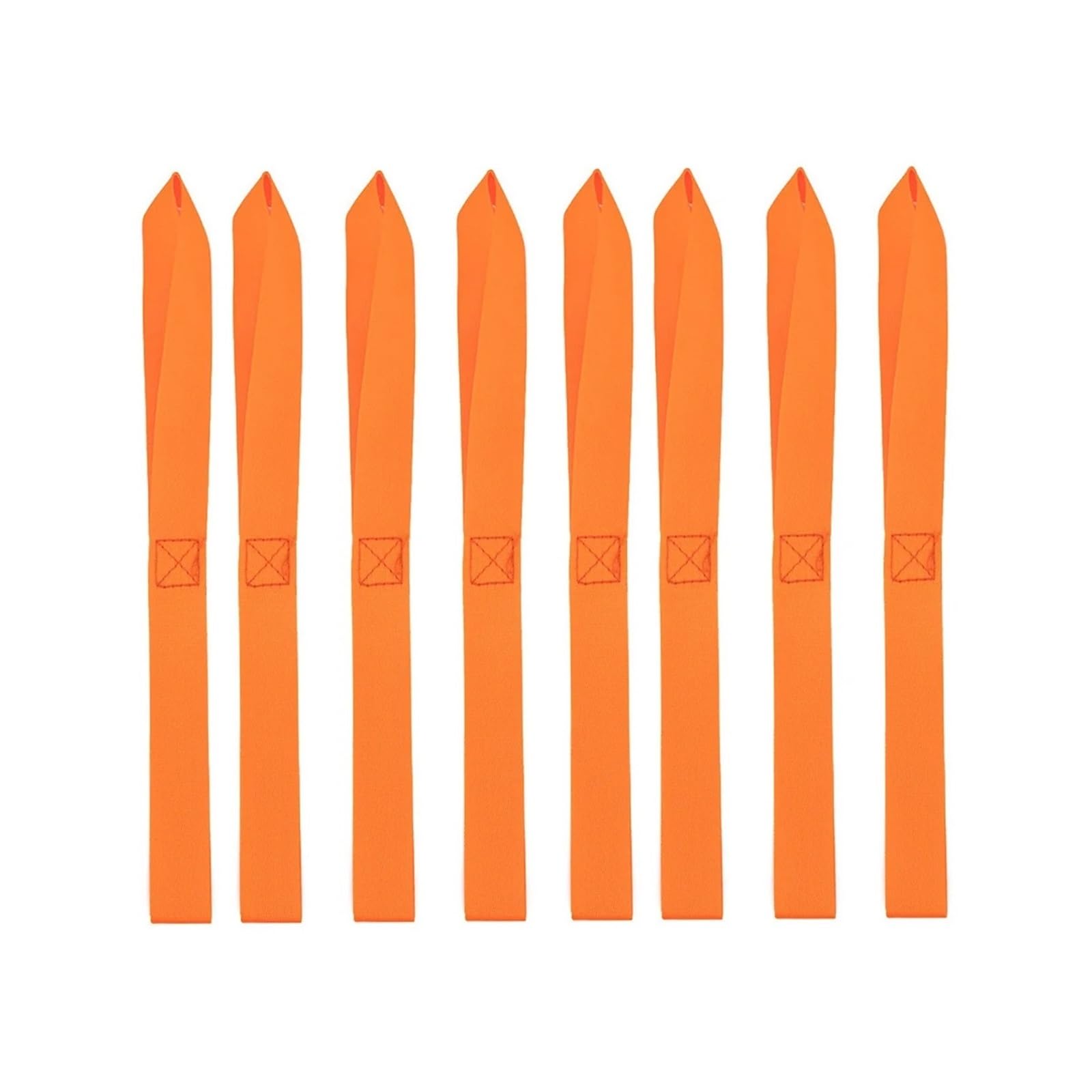 Tie Down Strap, 8Pcs Motorcycle Nylon Soft Loop Tie-Down Straps - 13x1 Inch, 49N Tensile Strength for ATV, UTV, and Motorbike Accessories(Oranje)
