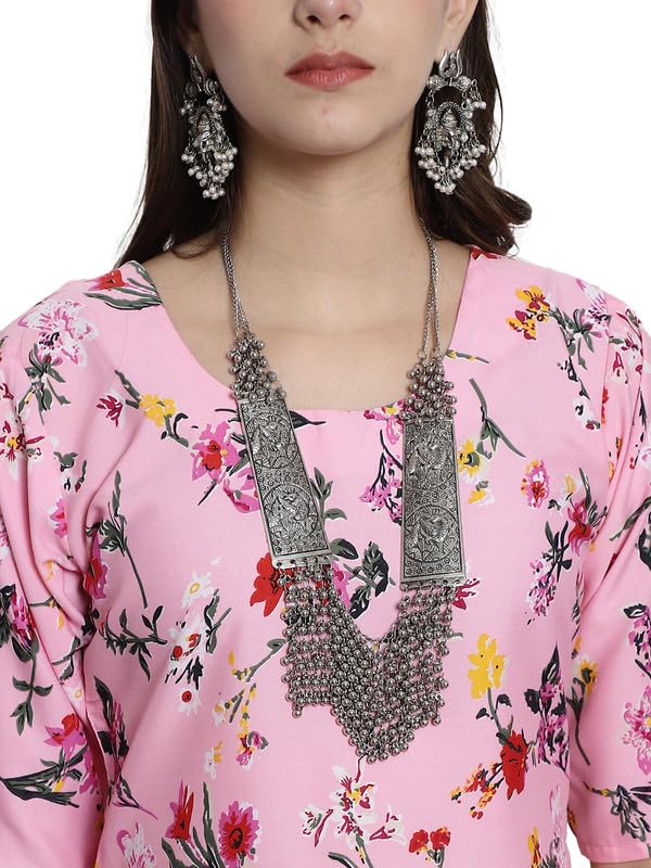 Image of 7Threads Kurti for Women|Kurti|Kurta|Kurta for Women|Crepe Kurti|Printed Kurta|Crepe Straight Kurti Kurti
