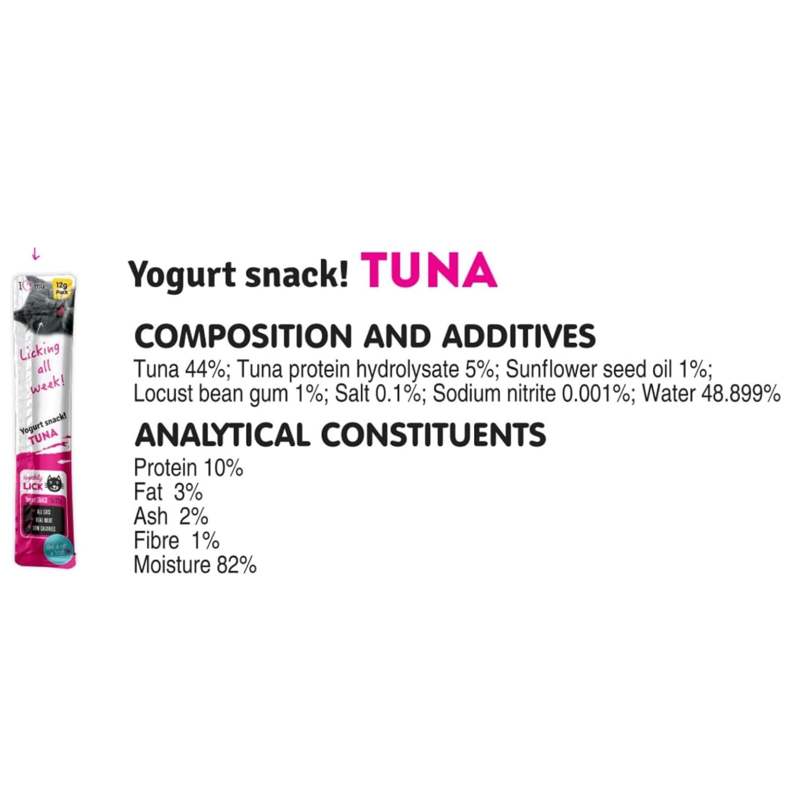 Cat Yoghurt Lickable Treats (75 Pack) Mixed Variety, Chicken, Salmon, Tuna & Shrimp, Creamy Cat Treats Made with Real Meat - Image 4
