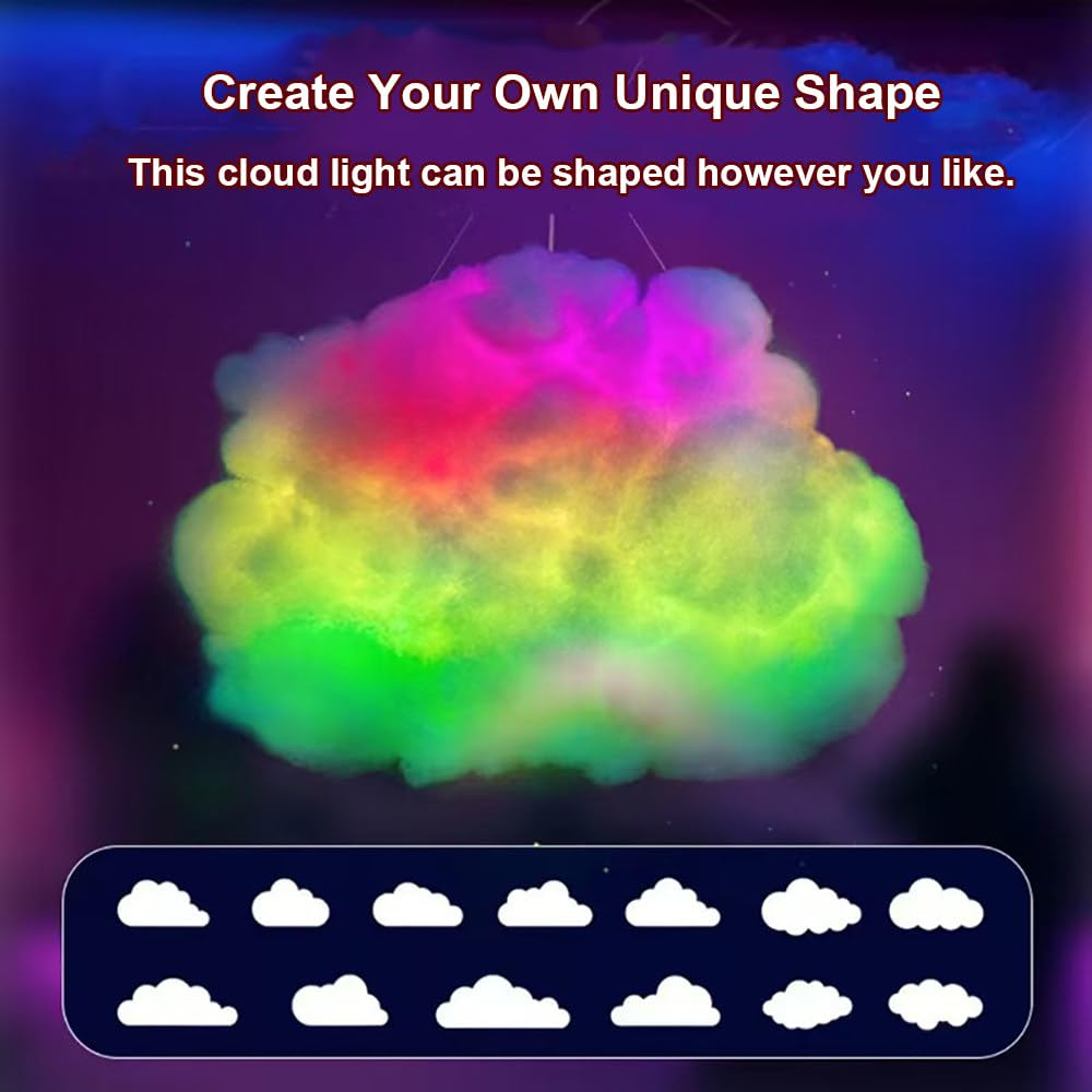 Ulepszone Oświetlenie Led 3d Thundercloud,Projekt Diy,Olśniewające Rgb 5M