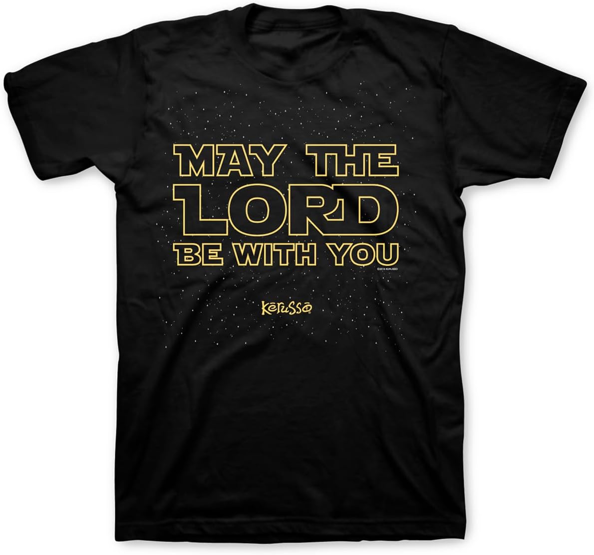 Kerusso May The Lord Be with You Scripture Cotton Crew Neck Christian Graphic T-Shirt Jesus Shirt