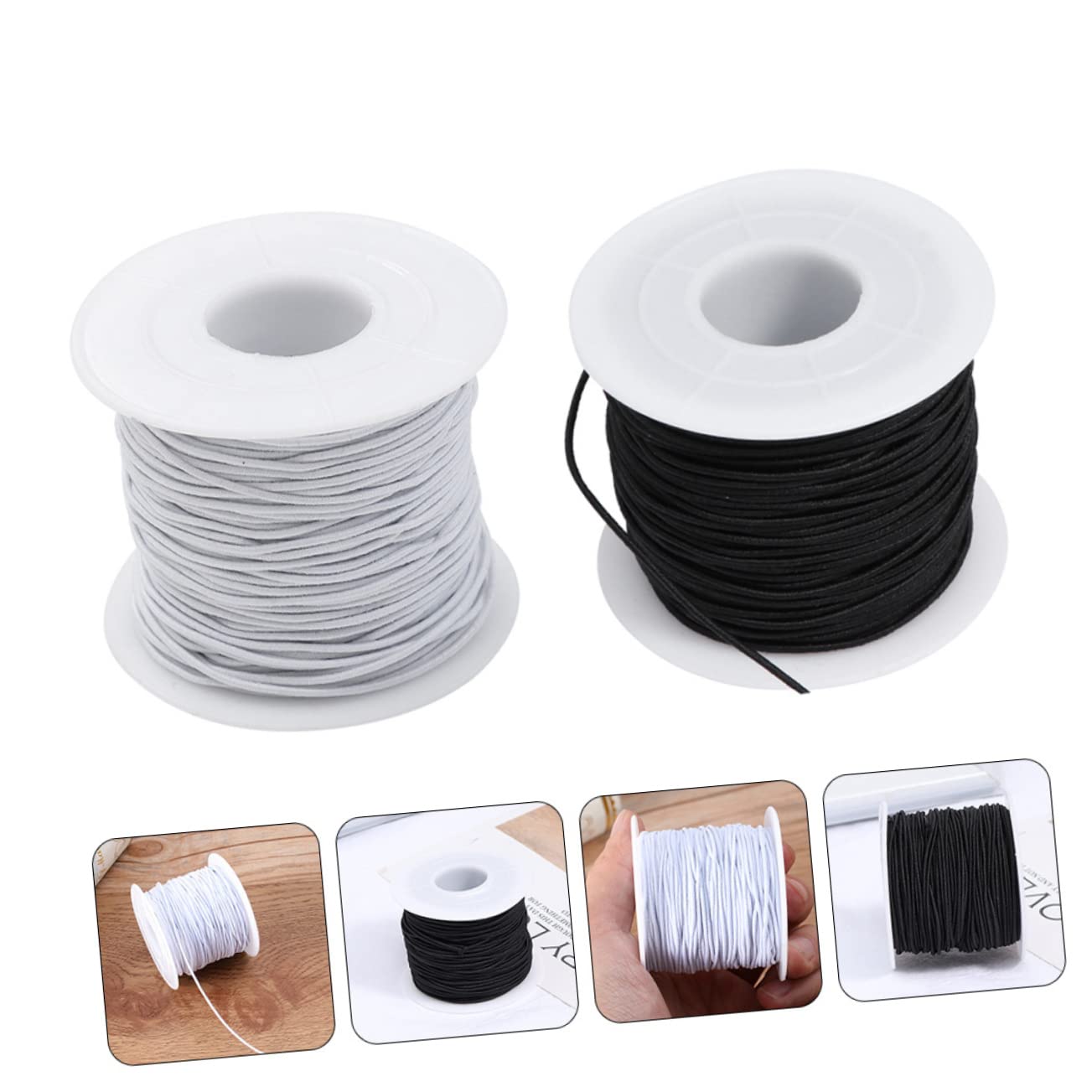 SHINEOFI 6rollen Elastische Armbandschnur Für Schmuckherstellung Hautfreundlich Für Armbänder Und Bastelprojekte