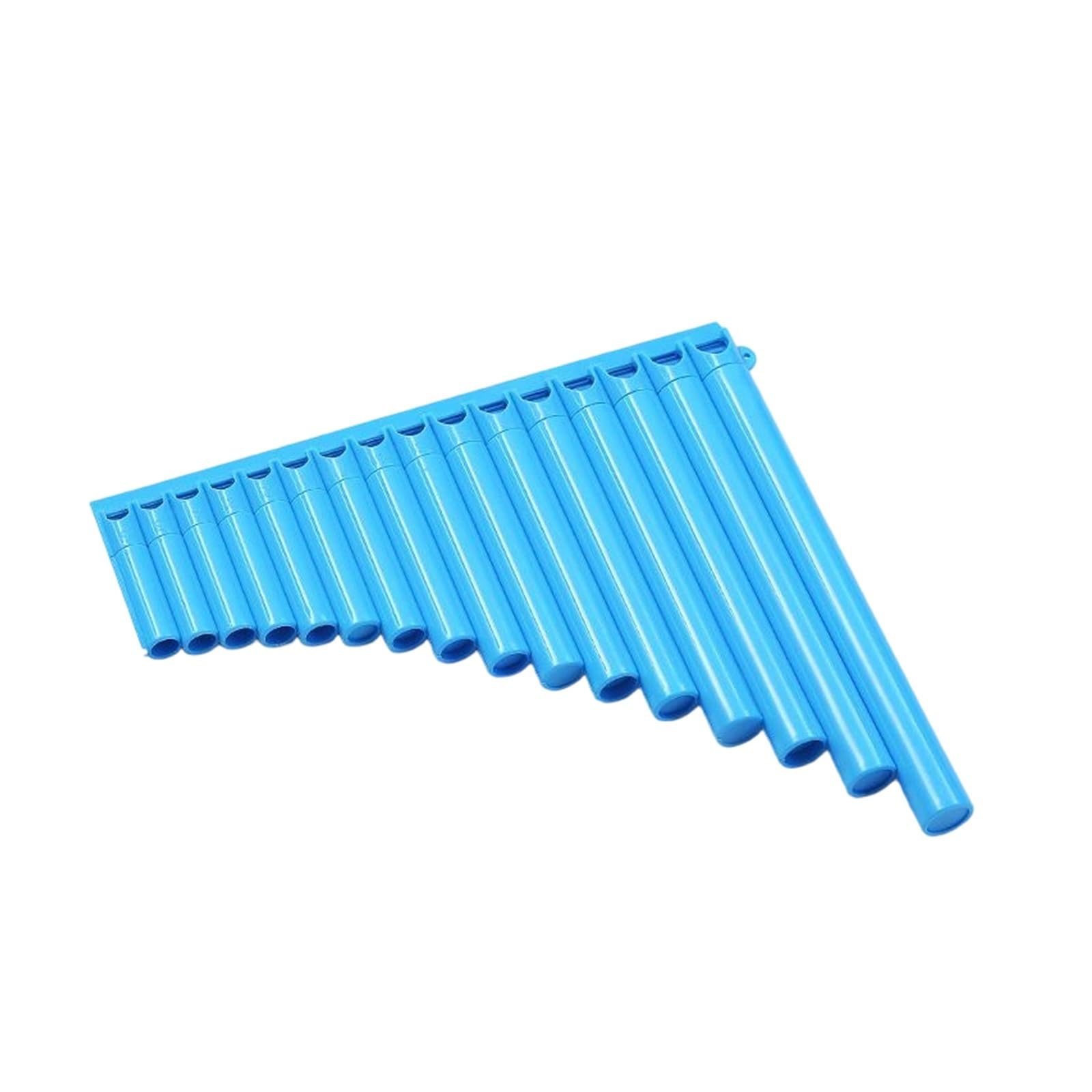 Fletnia Pana Dla Początkujących Łatwy Do Nauki Instrument Dęty Dla Początkujących Flet Pana 16 18 Piszczałek W Kolorze(16 blue)