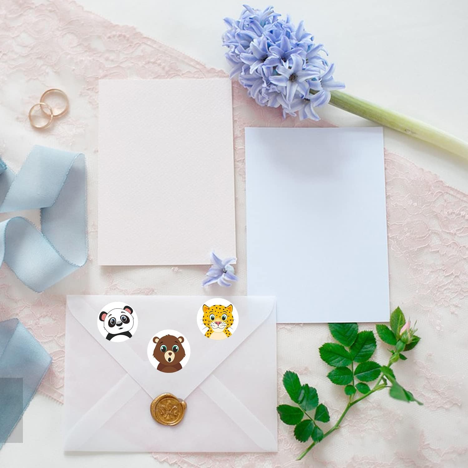 Rollo Pegatinas animales Selva para niños, animal stickers, 1 Unidad - imagen 6