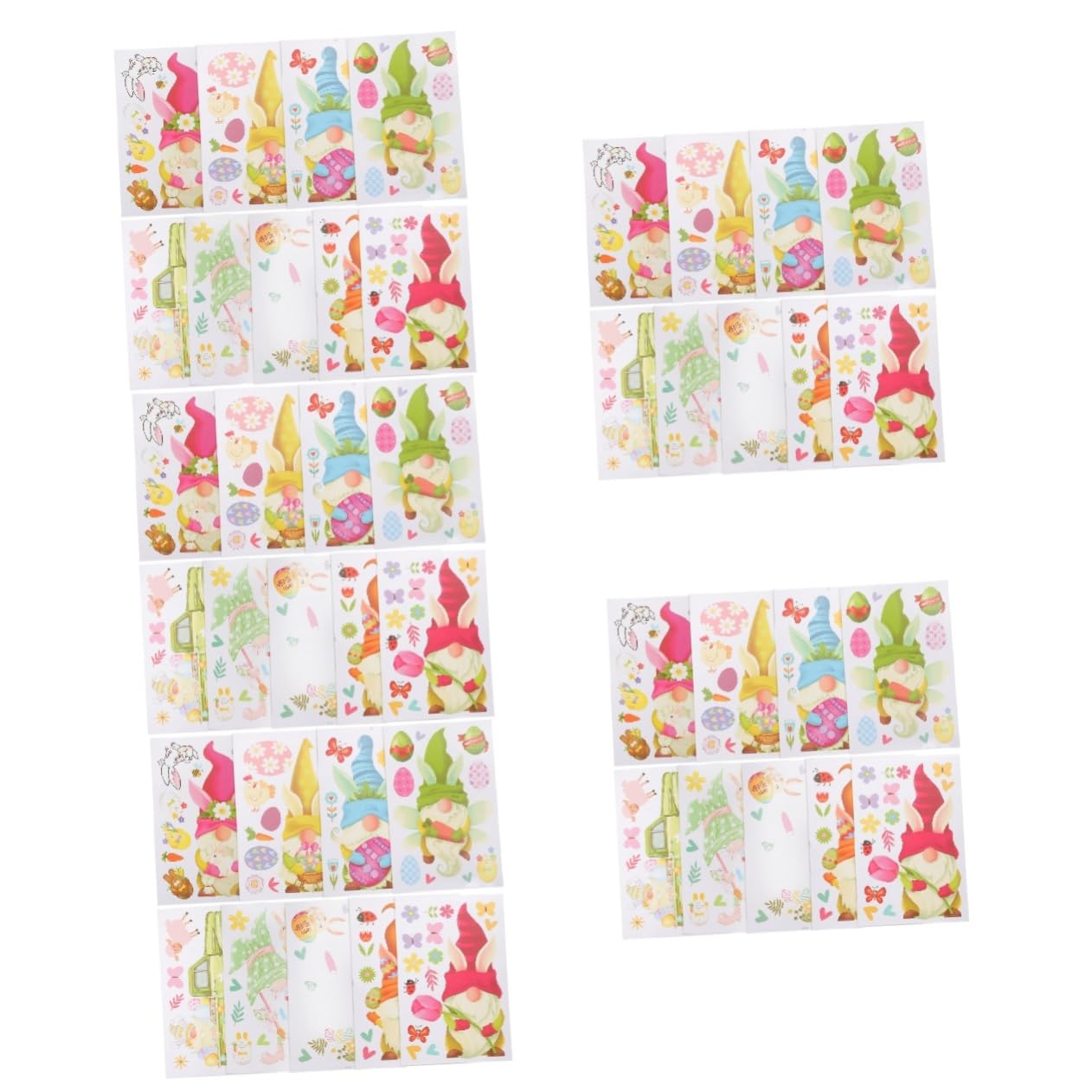 MAGICLULU 5 Juegos Ventana De Pascua Pegatinas Vidrios Polarizados Decoraciones Calcomanías Puerta Película De La Ventana De Navidad Persianas De Polivinilo 9 Hojas * 5