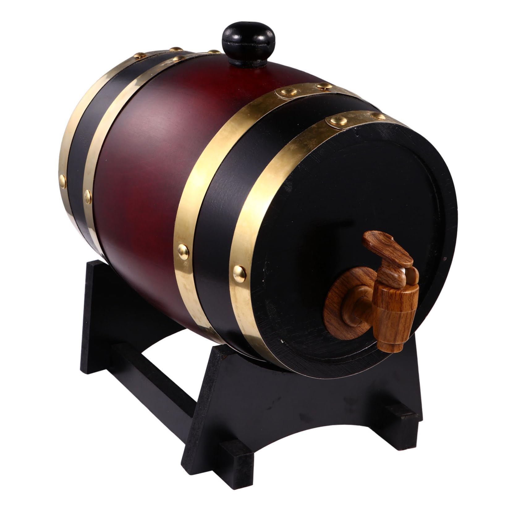 Luxshiny 1pc Set Solid Wood Wine Barrel Wood Decor Dining Room Table Decor Beverage Container Whiskey Barrel Dining Room Decor for Table Beer Buckets for Bar Wine Barrel Model Set Wine Cask