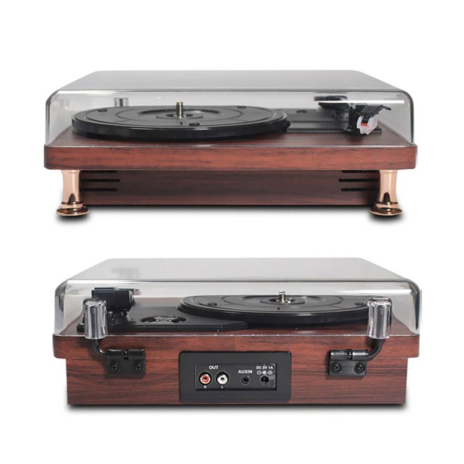 Giradischi retrò in Vinile, Giradischi Vintage a 3 velocità con Altoparlanti Stereo, Adatto a Dischi da 7''/10''/12'' E Supporta La Riproduzione Bluetooth, qualità Audio Premium, per Regalo