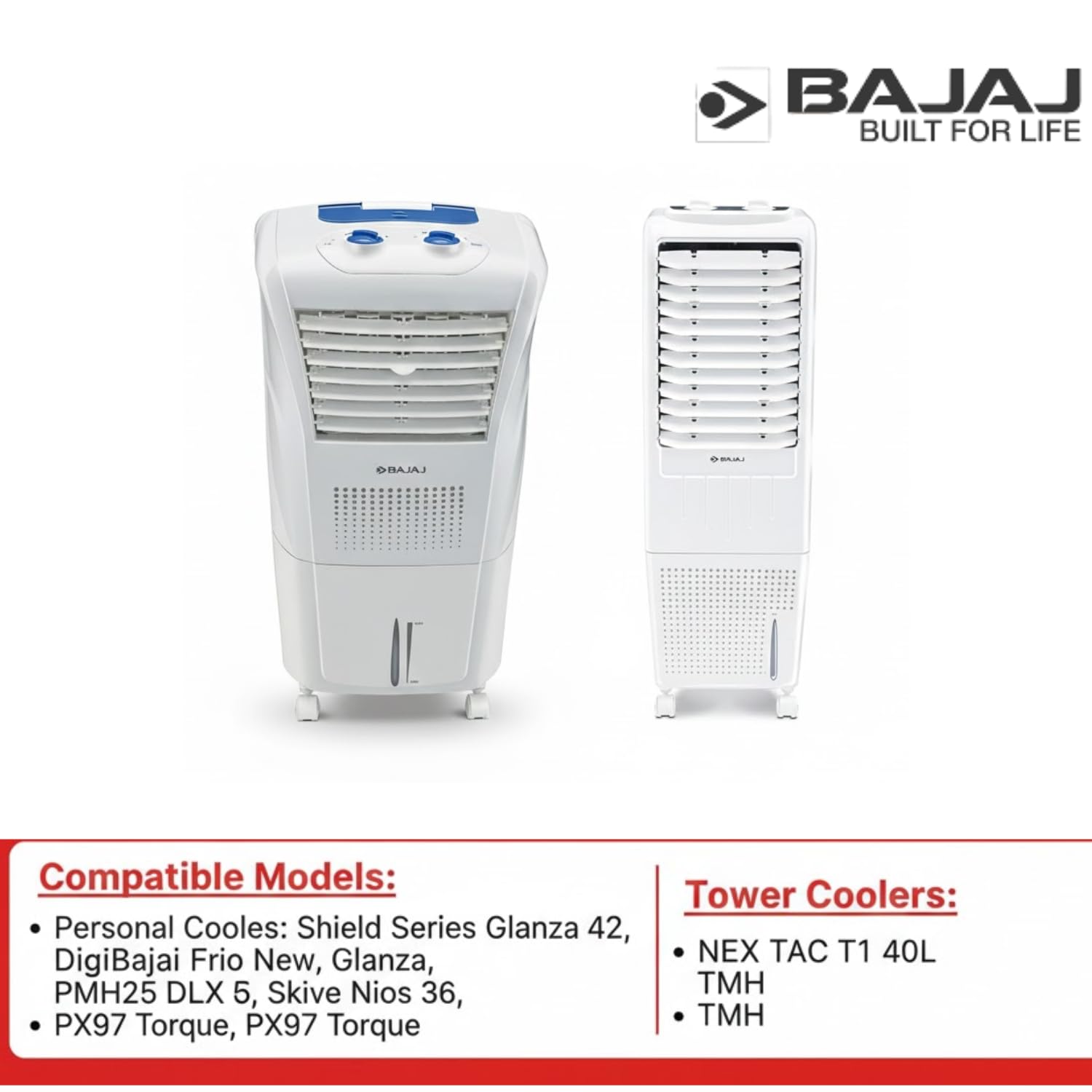 Bajaj Original Submersible Water Pump for Air Coolers | Compatible with Personal & Tower Coolers | Suitable for Shield Series, Glanza, Frio, PMH, Skive, PX97 & NEX Models 3