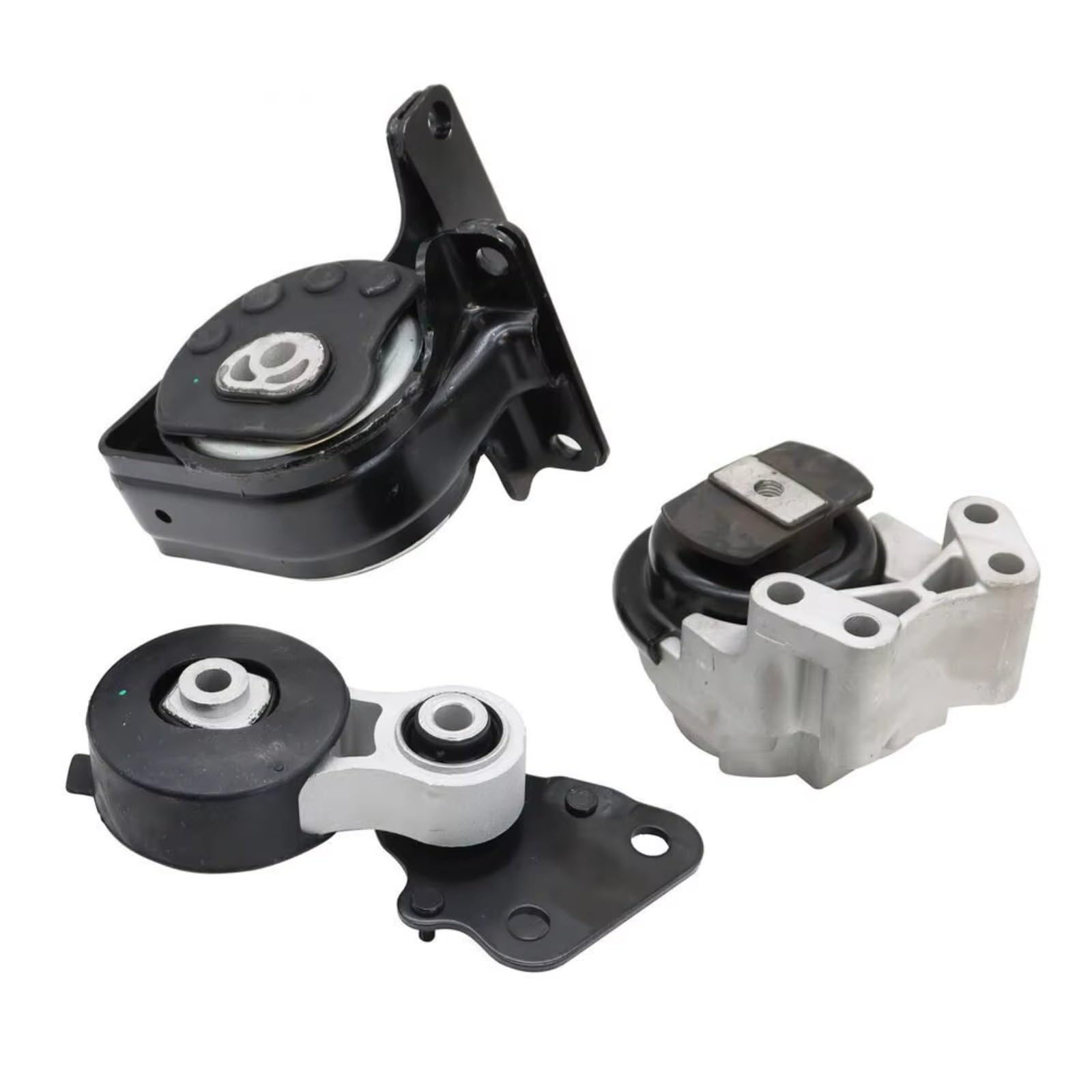 Car Engine Mounts Compatible with Lincoln for MKX 3.5L 2007 2008 2009 2010 3PCS Engine Trans Mount Bracket Support Set A5342 7A1Z6038AA 8G1Z6038A