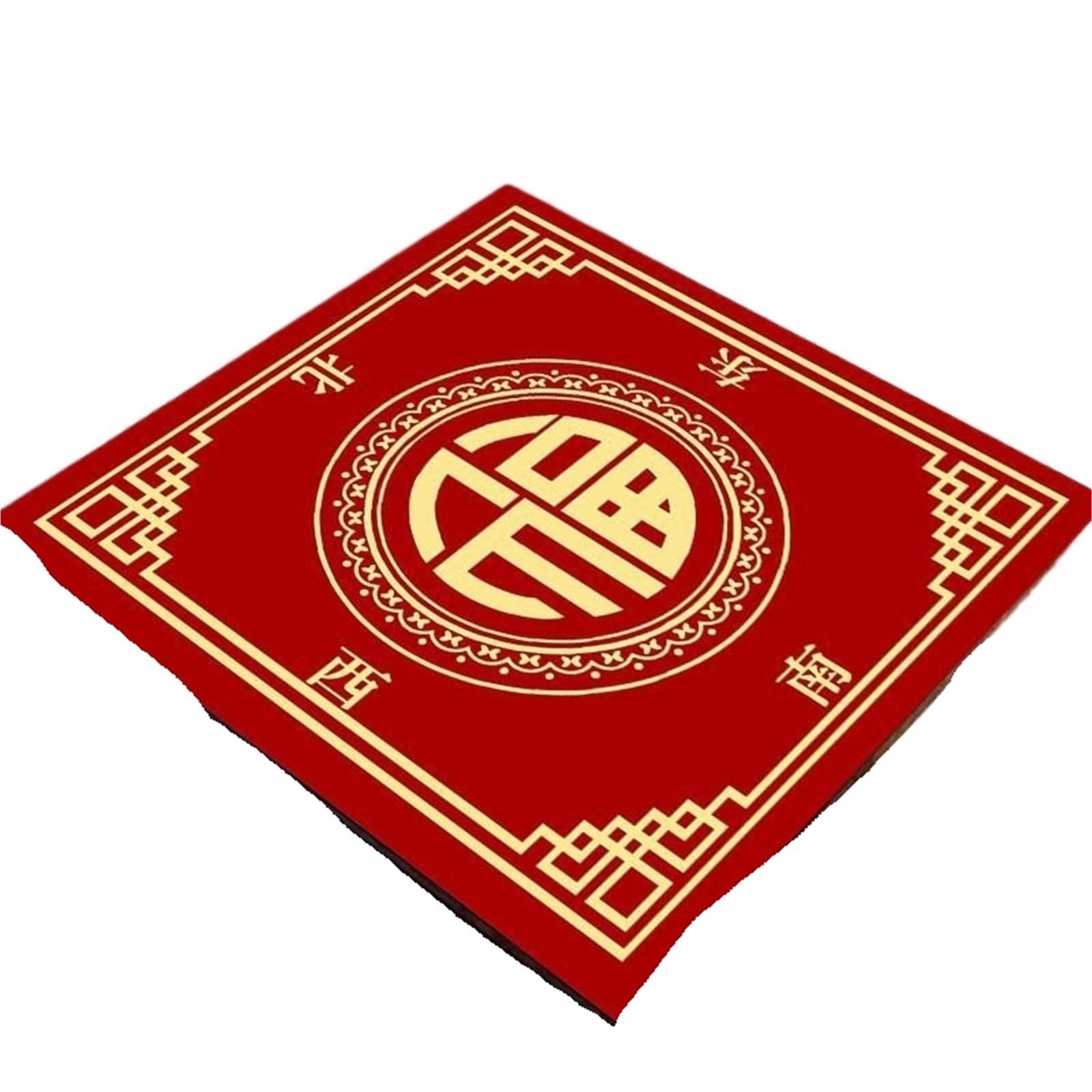 Tappetino da gioco tavolo quadrato 80X80CM Poker Mahjong Antiscivolo Riduzione del rumore Assorbimento d'acqua Gioco(E 80X80CM)