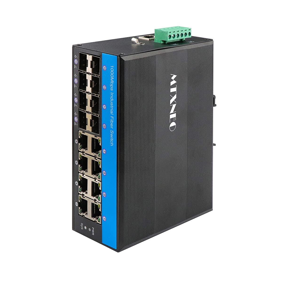 8 Port POE Switch Managed L2+ Gigabit Ethernet Switch 10/100/1000M 8 Port SFP mit Vlan QoS STP/RSTP