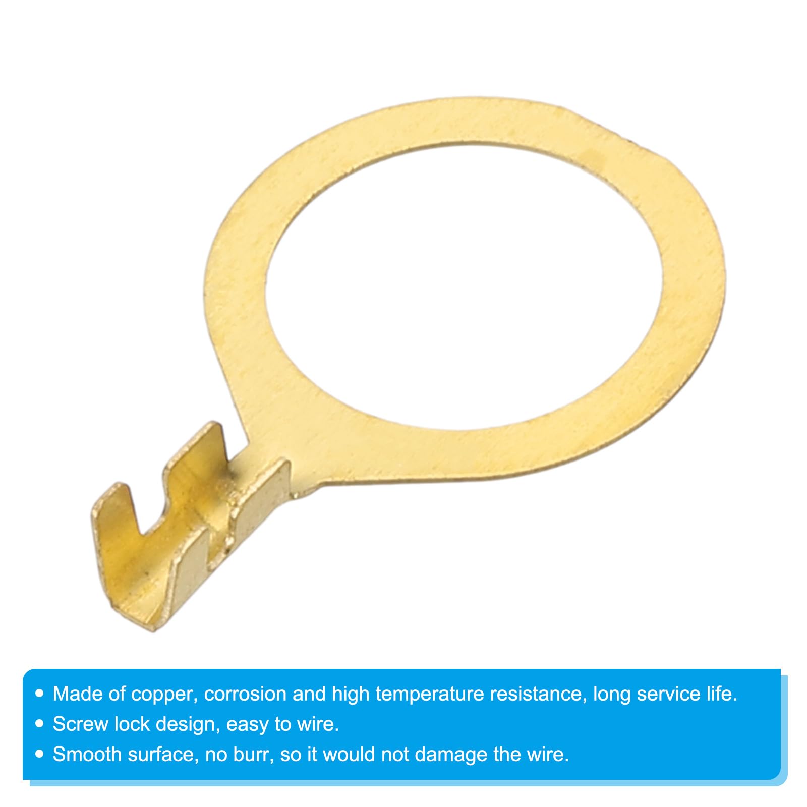 PATIKIL 100 Pcs Copper Ring Terminals - Image 4