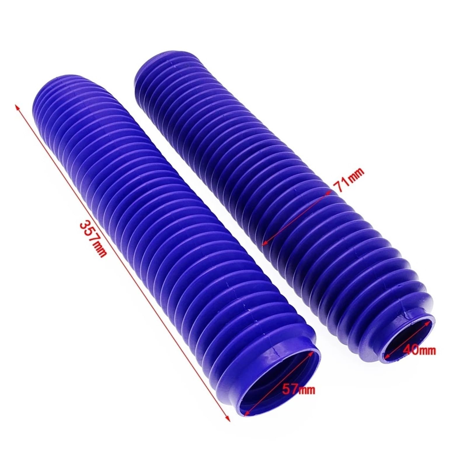 Pasuje Do Motocykla Terenowego Pit Dirt Bike, 2 Szt., Ochraniacze Przedniego Widelca Motocyklowego, Gumowe Amortyzatory, Osłona Pyłoszczelna Ochraniacz widelca motocyklowego Osłony(Blue)