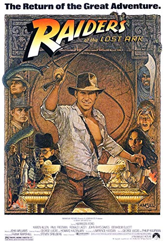 Indiana Jones - Raiders of The Lost Ark (1982) Classic Poster and Prints Unframed Wall Art Gifts Decor 11x17"