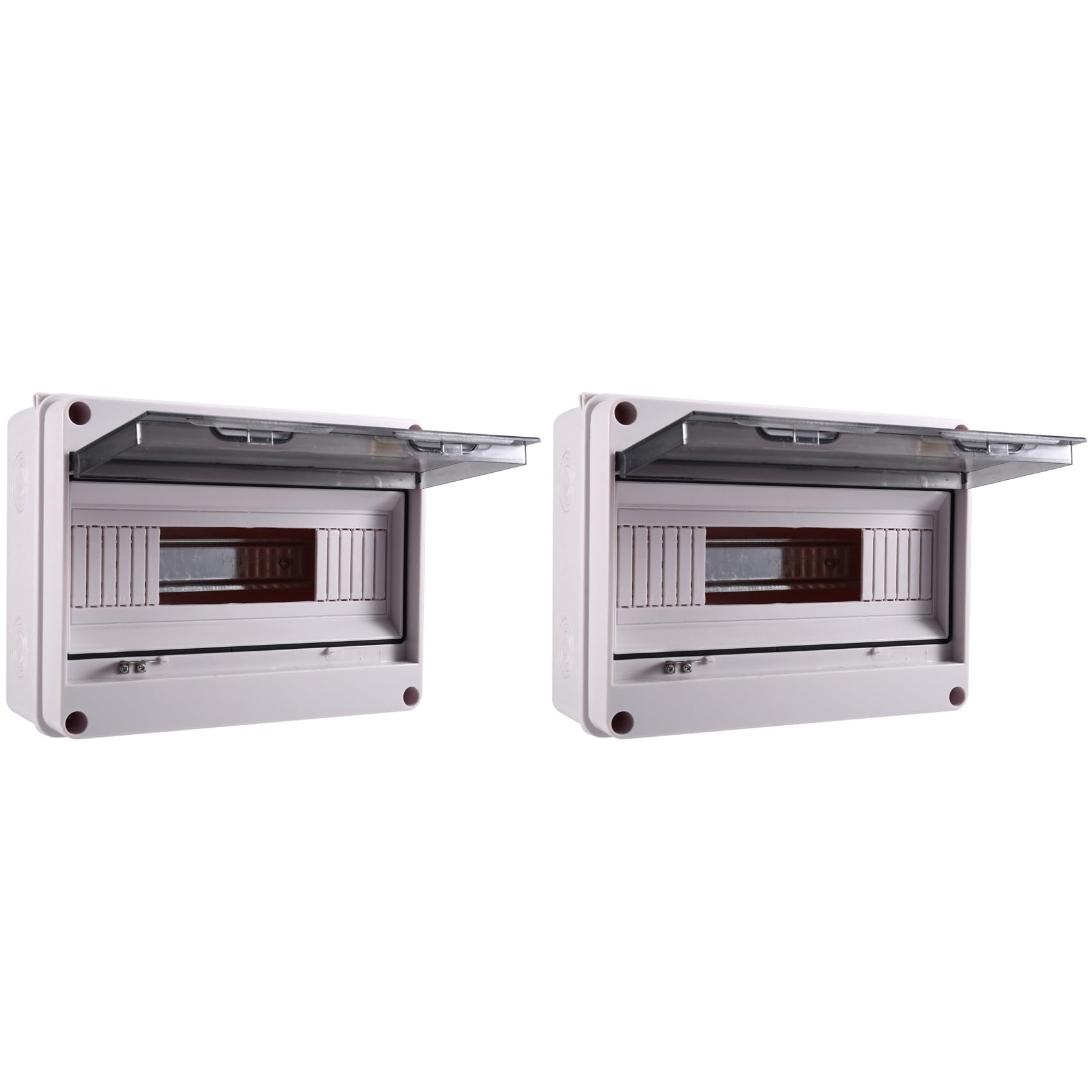 Jnchdghwa As Shown 2X Ht Series Junction Box 12Way Pc Ip65 Waterproof Distribution Box Outdoor Plastic Electrical Ht-12Way