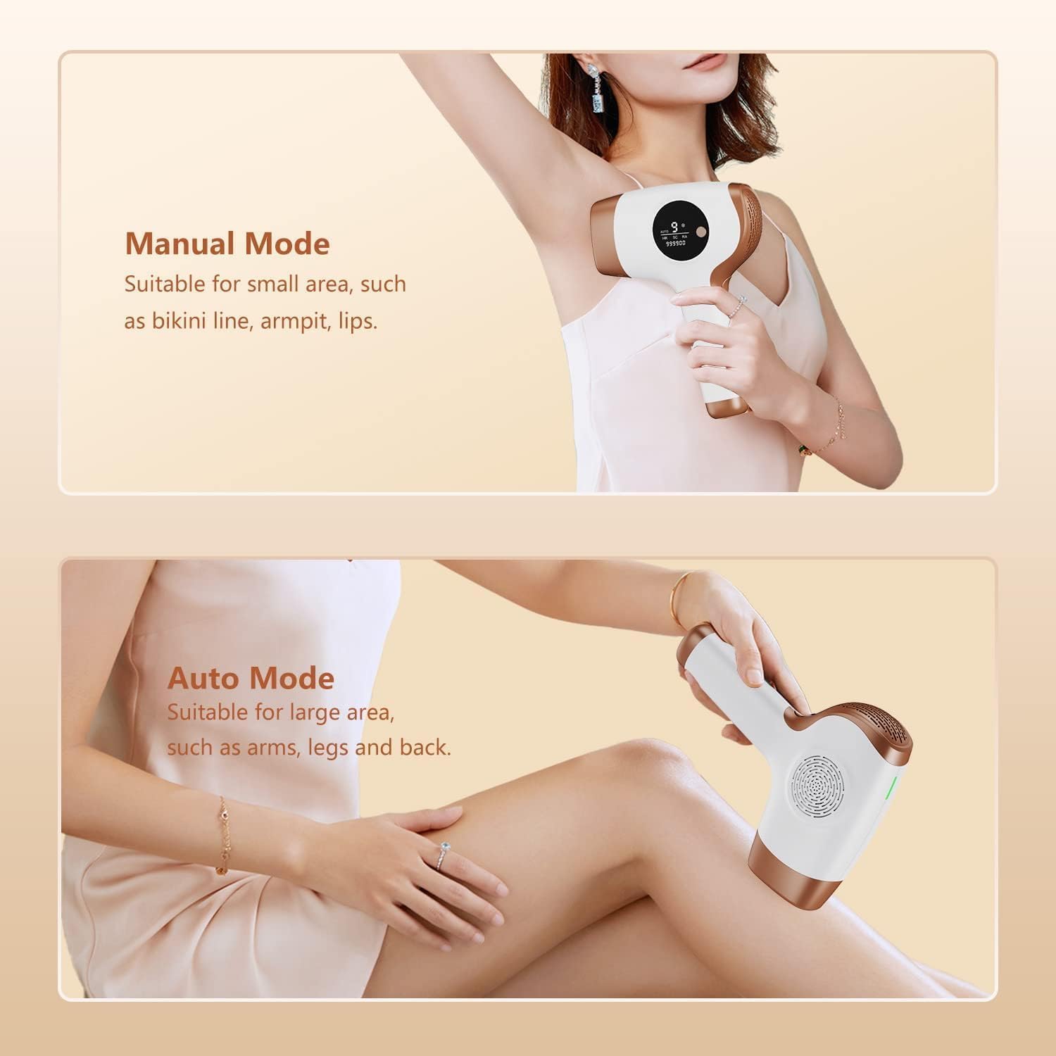 Aopvui Professional IPL Hair Removal Device with LED Screen