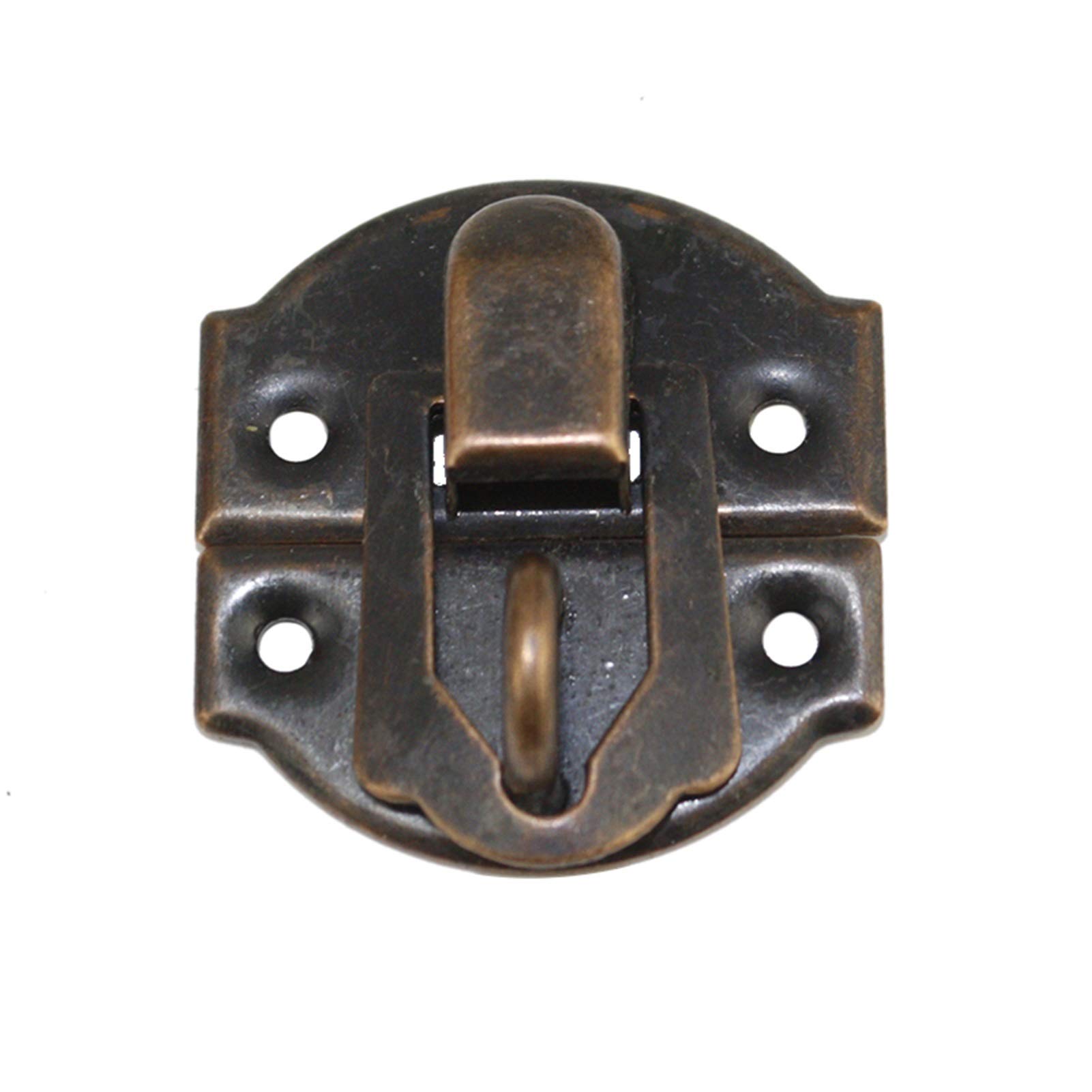 SHALLEZSOU Key Hasp Lock 200Pcs 27x30mm Vintage Iron Padlock Hasp Lock for Wooden Jewelry Box Handbag Hardware(Red)