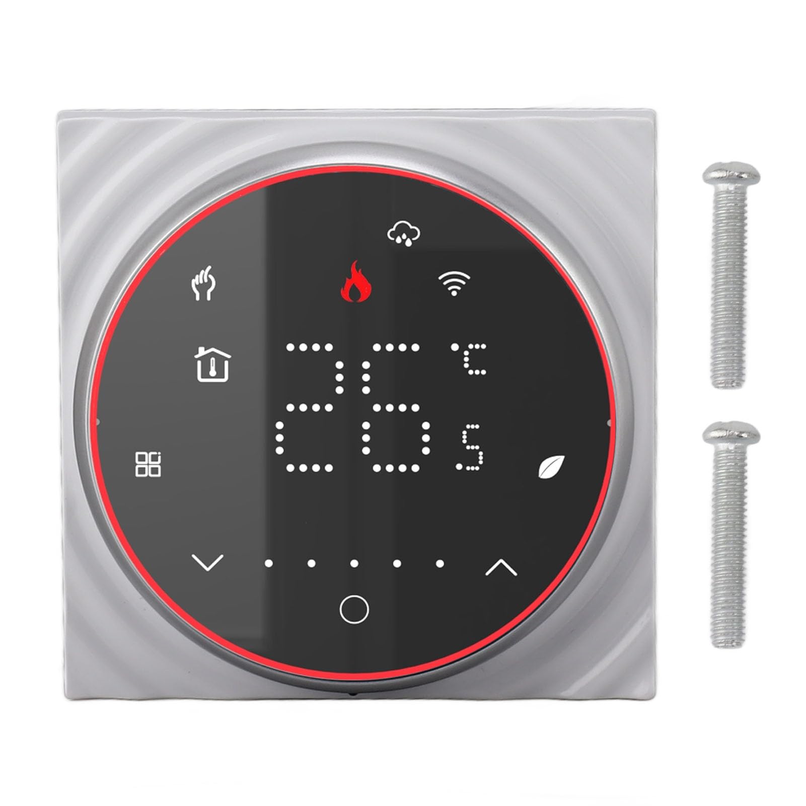 Termostato WiFi Inteligente Control de Voz de Alta Precisión para Calefacción del Hogar CA 95V-240V Programable de bajo Consumo 1 Unidad (Negra)