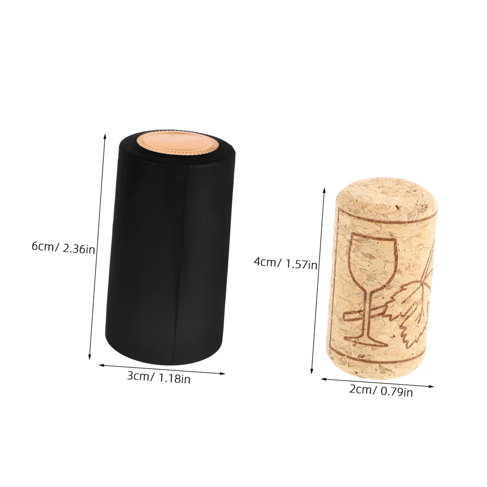 OKUMEYR Wine Kit 130pcs Wine Bottle Sealing Stoppers Pvc Heat Shrink Film Sleeves