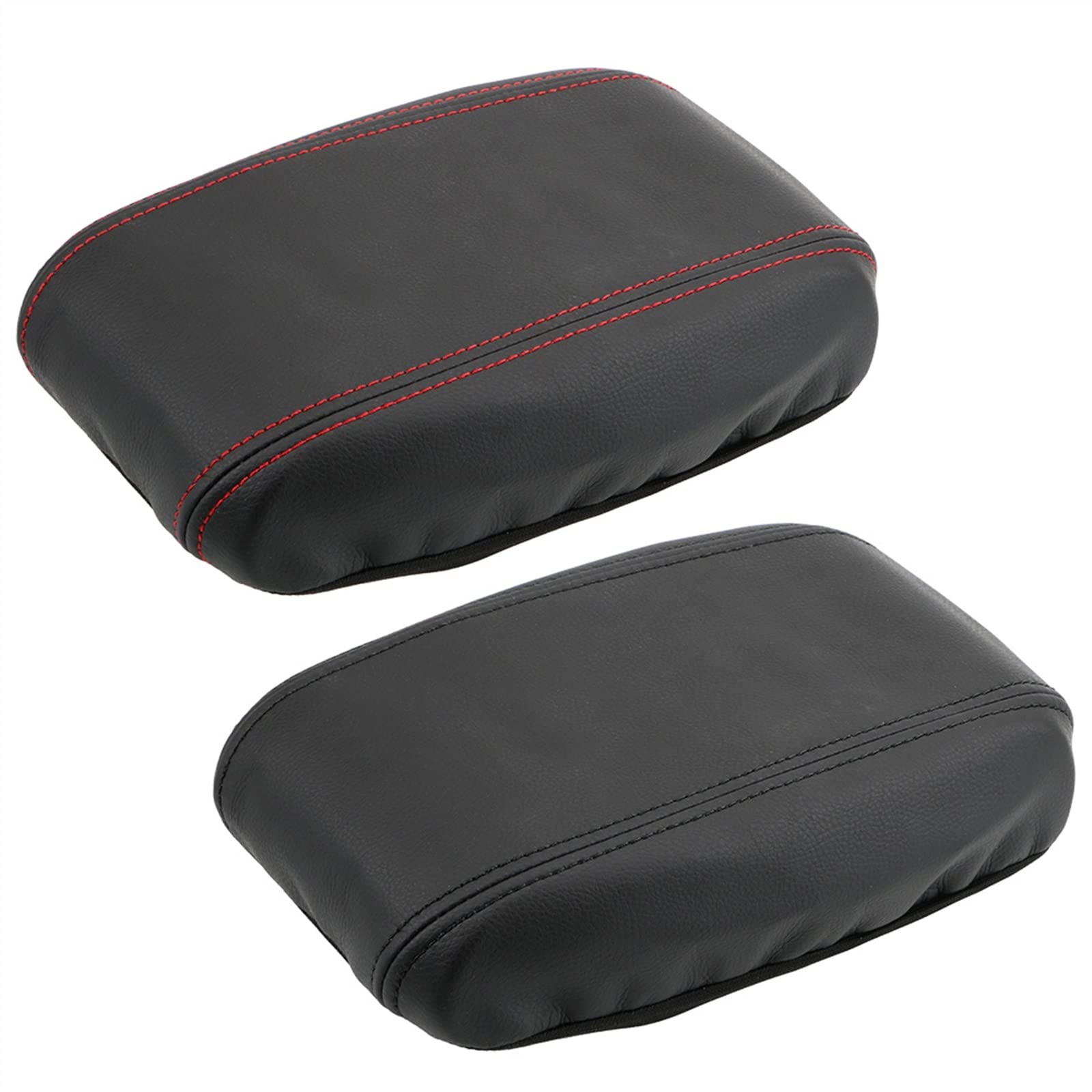 Elegante Tappetino per bracciolo Centrale Auto per Hyundai Creta IX25 2015-2019, Cuscino per bracciolo Interno Auto, Copertura per vano portaoggetti, Colore: Linea Rossa