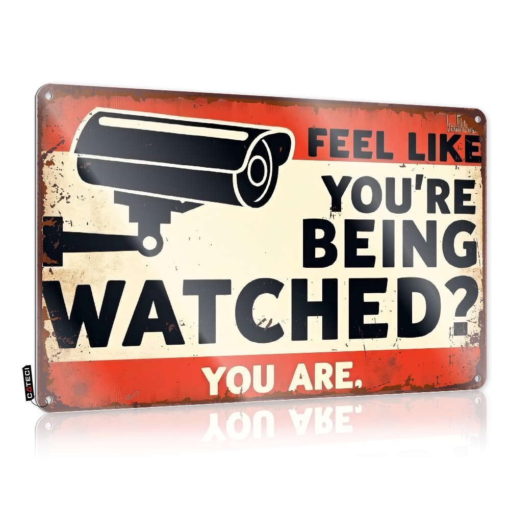 Decor Preppy Painting Birthday Gift Feel Like You're Being Watched? You Are. - Vintage Wall Decor For Campsite(30X40CM)
