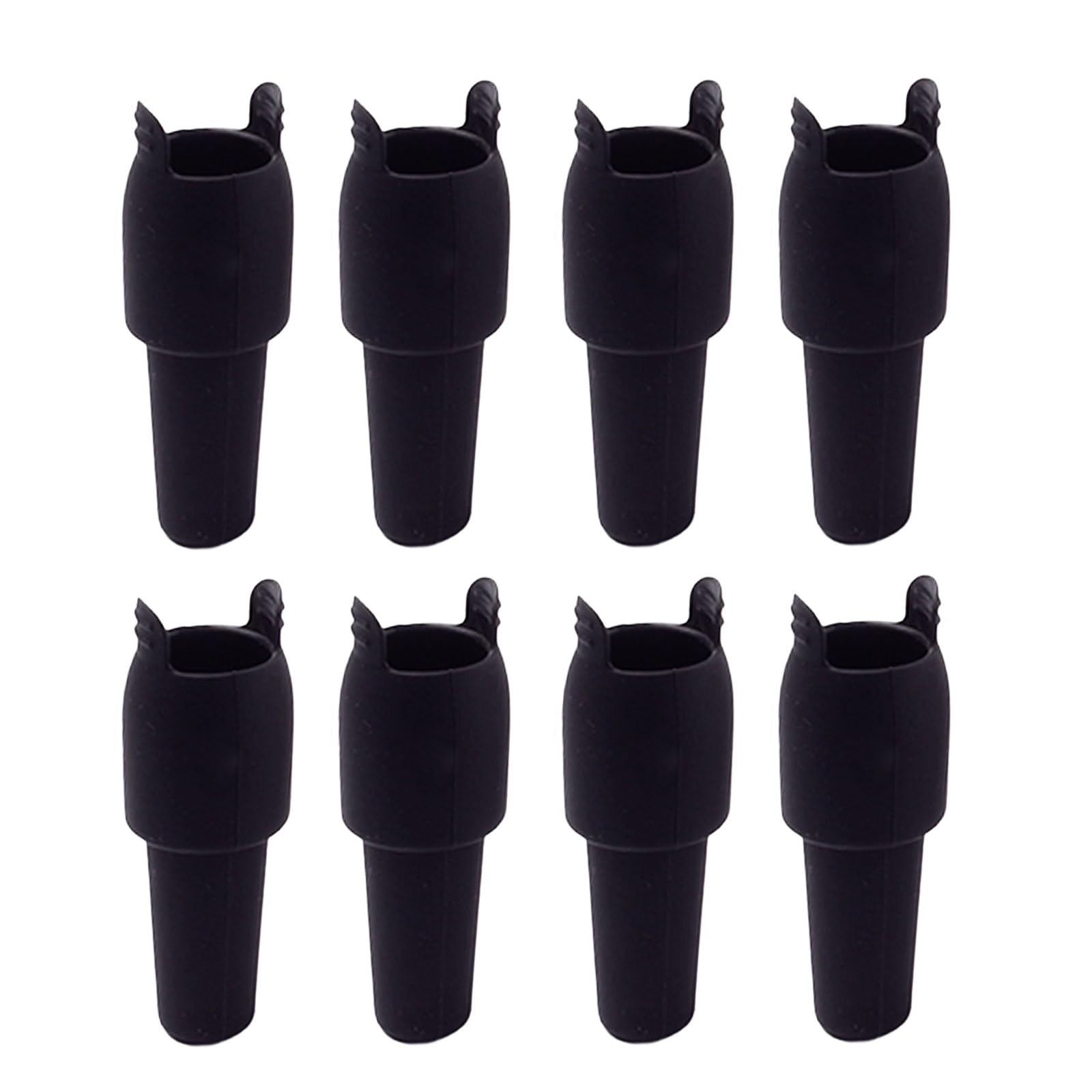 LUCKGONI Pack of 8 Silicone Wine Stoppers with and Pull Handle for Leak Bottle Closures in Multiple Color
