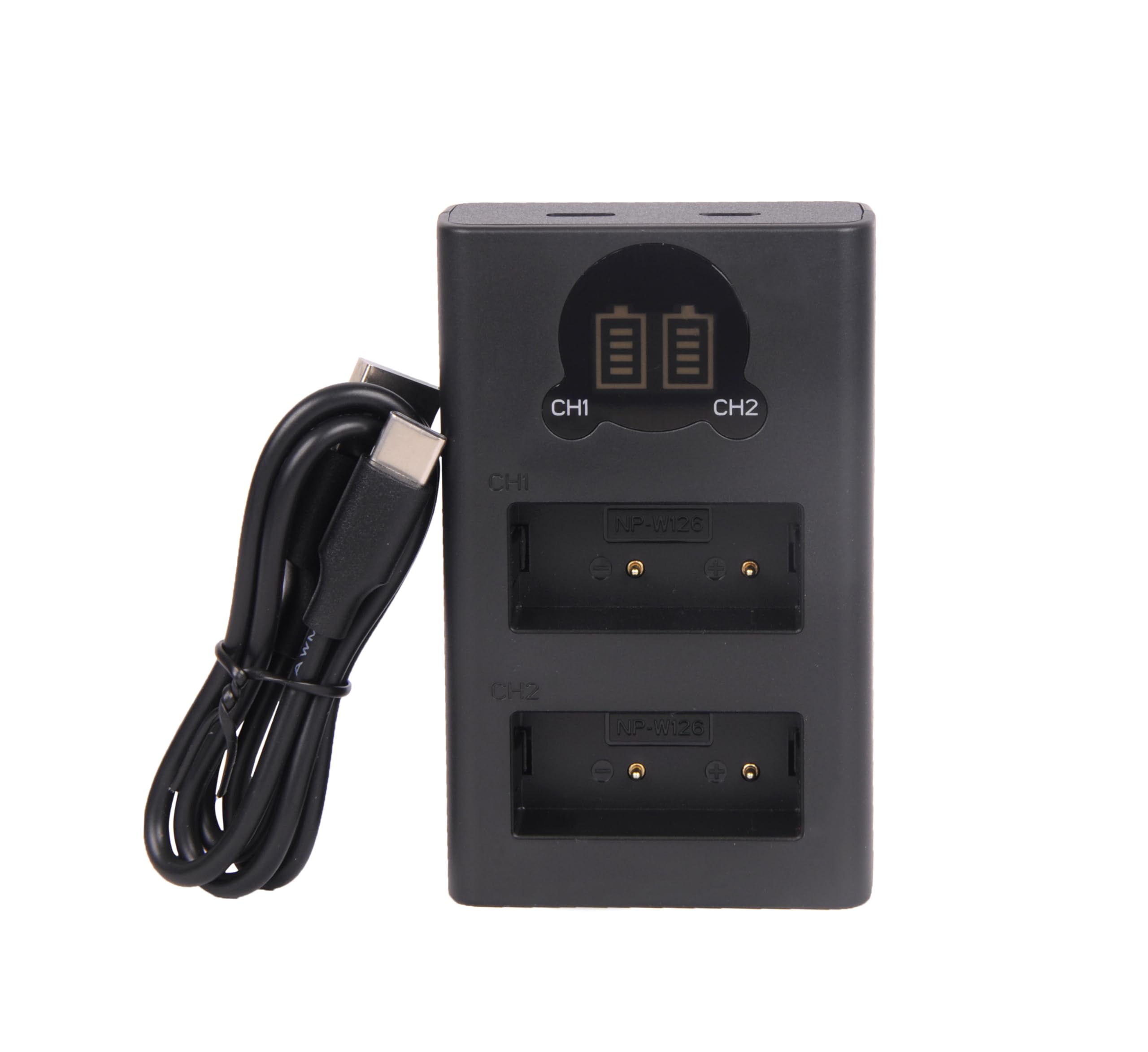NP-W126 Dual Type C Charger with LCD Display for w126 Battery Compatible with for Fujifilm X-T100 X-T200 X100F X100V X-S10 X-A5 X-A10 X-E4 X-Pro2 X-Pro3 X-T1 X-T2 X-T3 X-T10 X-T20 X-T30 X-T30 II-picture-32