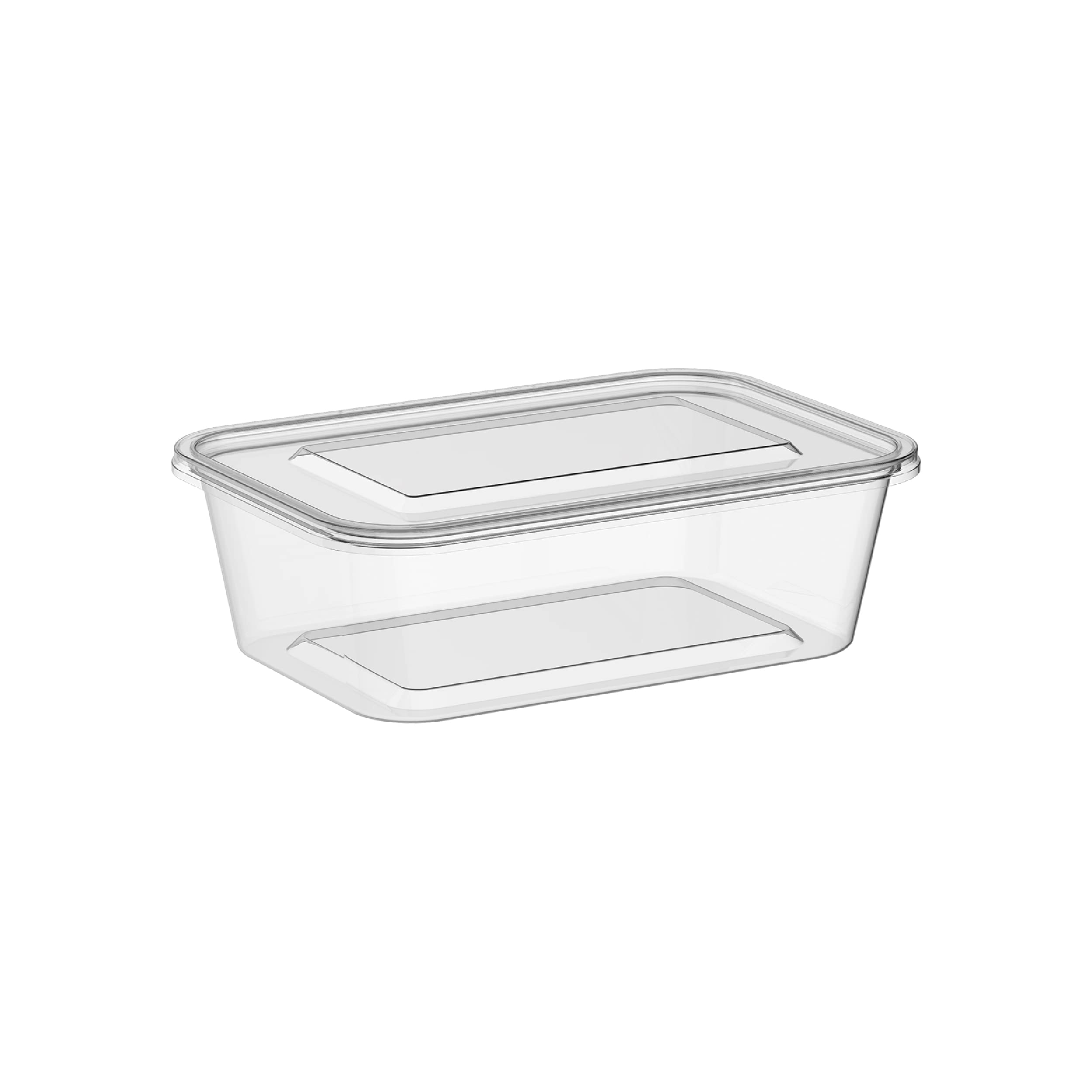 Cosmoplast750 ml Pack Of 10 Clear Microwave Containers With Clear Lids, Ifcmmwclt75S01Tp, Microwave Container