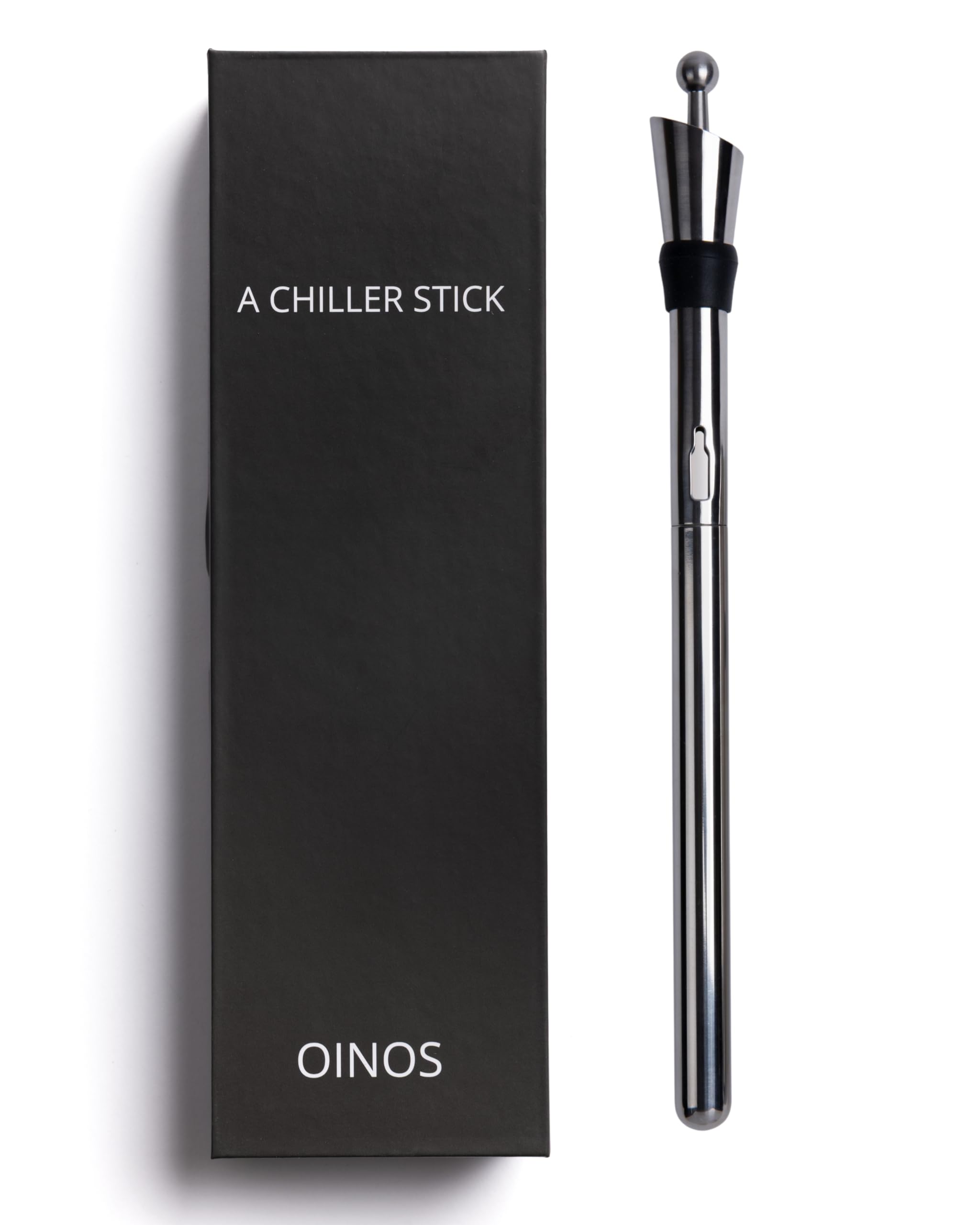 OINOS Wine Chiller Stick – 3-in-1 Cooler, Aerator & Stopper | for Wine Lovers