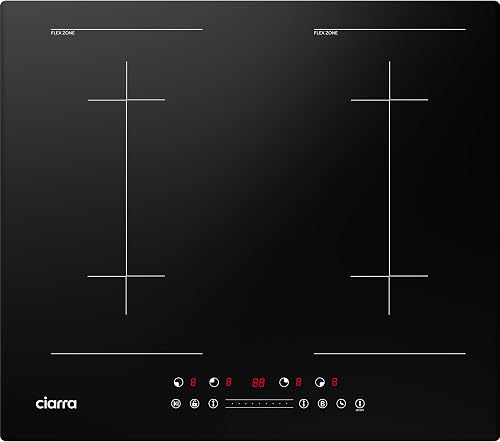 CIARRA CBBIH4BFF 4 Zone Built-in Induction Hob with Two F…