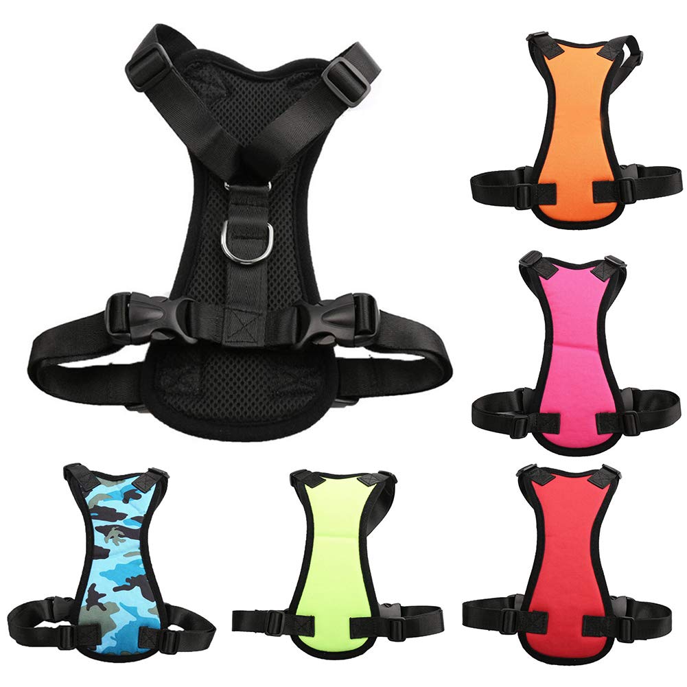 Harnais pour Chien en Laisse pour Animal de Compagnie, Gilet de Ceinture de sécurité de Voiture pour Chien Chiot Harnais réglable Sécurité du véhicule Fournitures pour Animaux de Compagnie Couleur