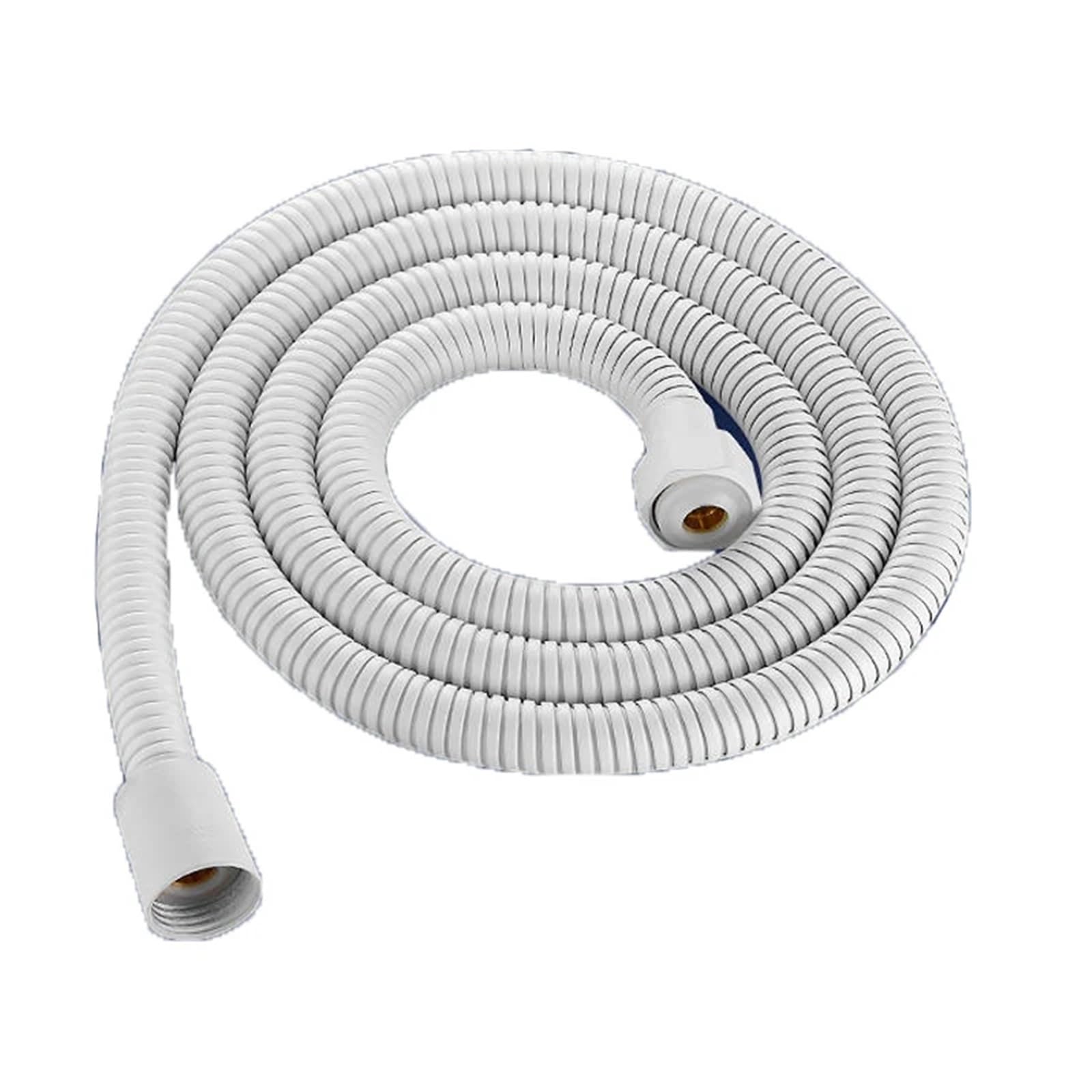 Puyuna White Stainless Steel Flexible Shower Hose Multicolor 1.5-3M Universal(,1.5M)