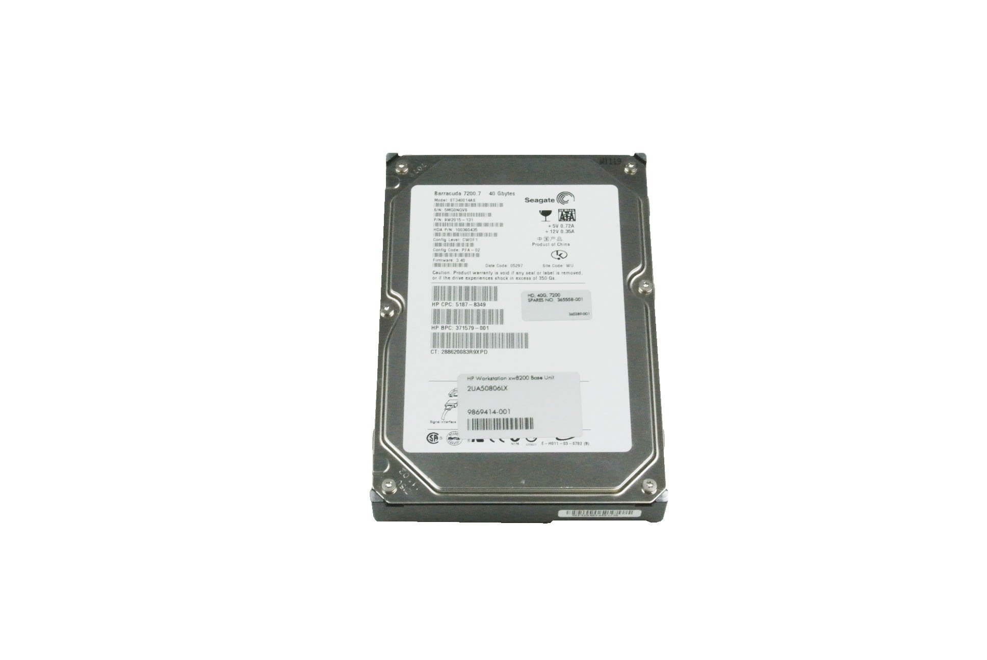 Amazon.com: HP 72K 35in 381647-002 SATA 40GB HDD 365558-001  