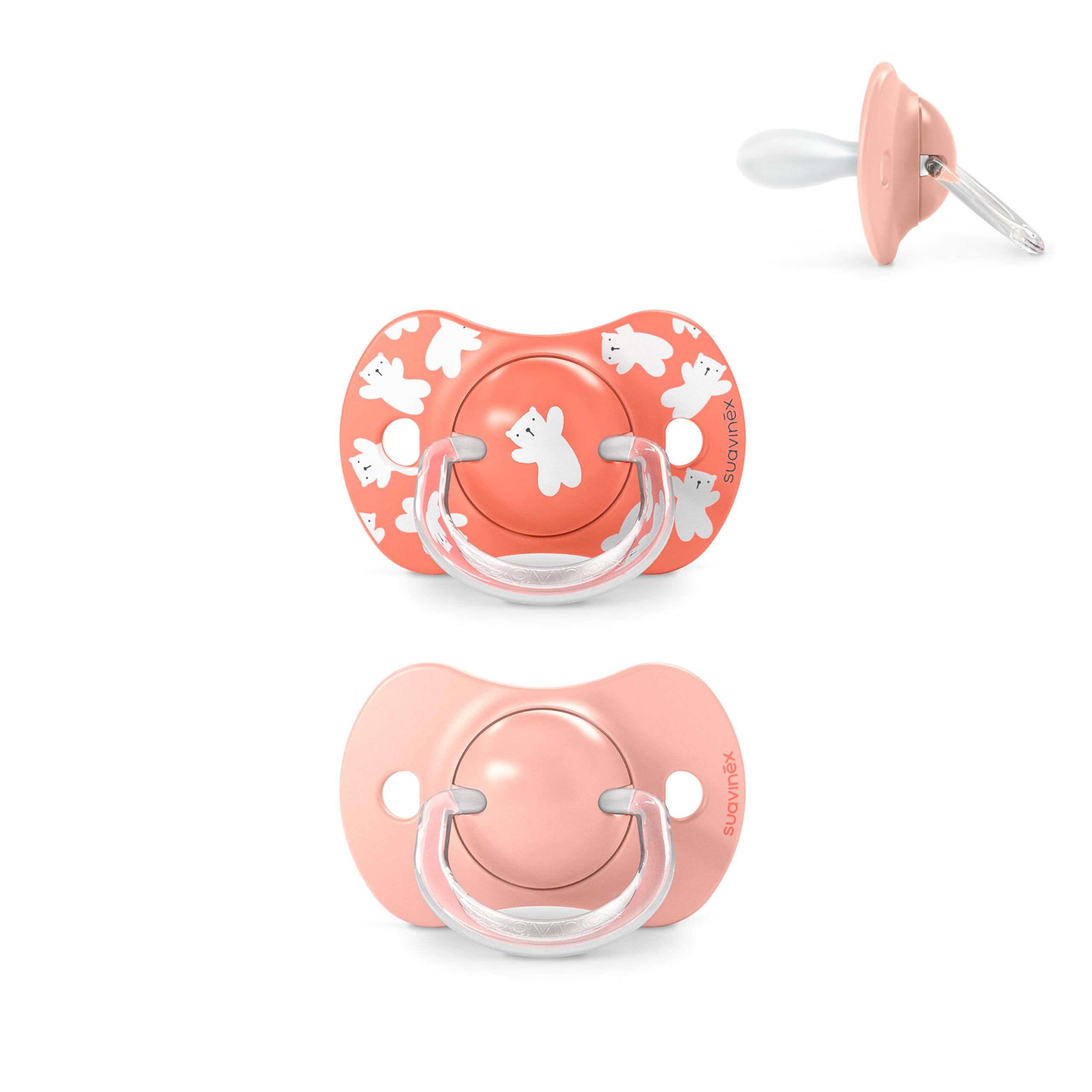 Suavinex, Pack de 2 Chupetes para Bebés 0/6 Meses y Recién Nacidos, con Tetina Fisiológica de Silicona SX Pro Simétrica, Plana y Flexible, Respeta el Desarrollo Bucodental, Birdies Verde — view 47