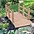 Generic 5 ft Garden Bridge, 500 LBS Capacity Arch Bridge Small Wooden Bridge with Safety Rails, Decorative Pond Landscaping, Backyard, Creek or Farm, Beige, YABEY052701